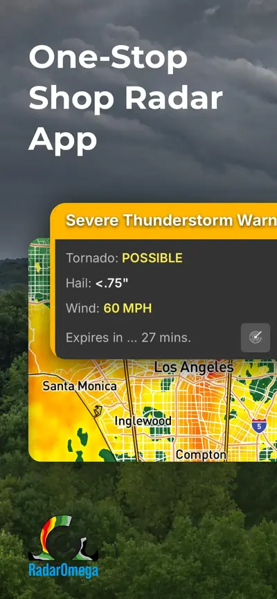 RadarOmega: Doppler Radar App app store screenshot 1 — Weather (iOS)