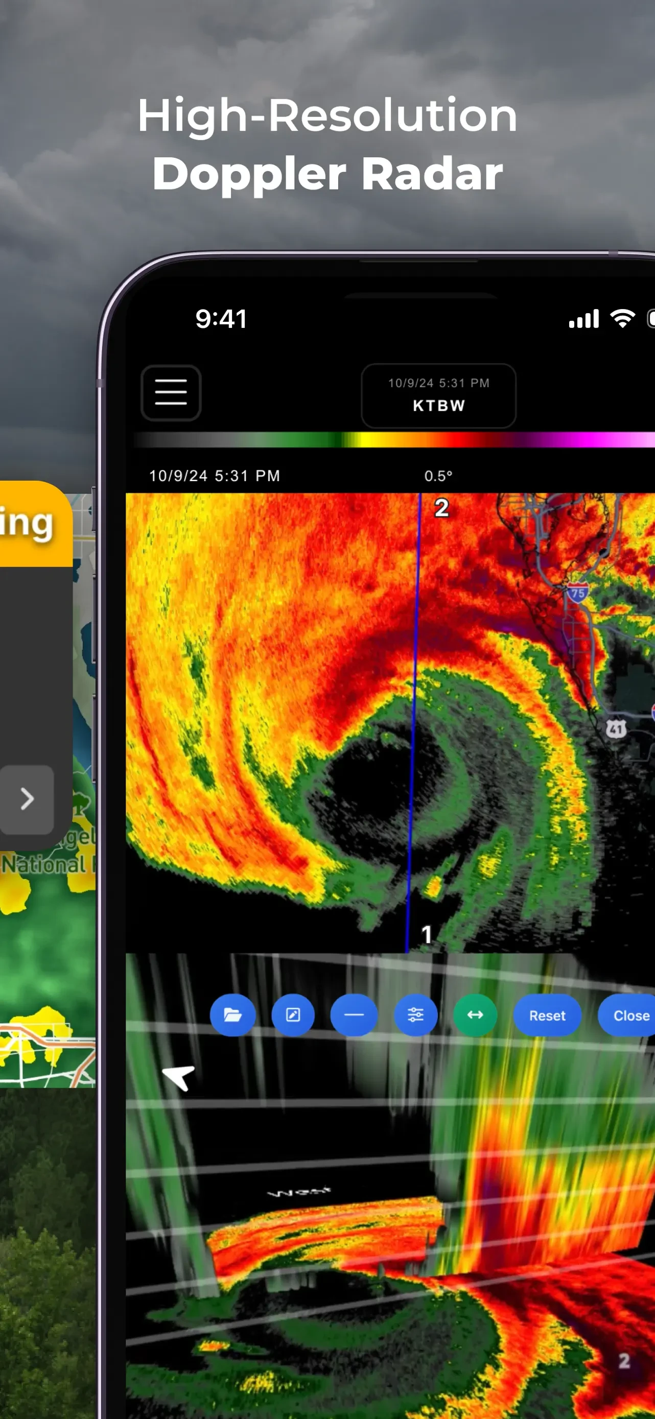 RadarOmega: Doppler Radar App app store screenshot 2 — Weather (iOS)