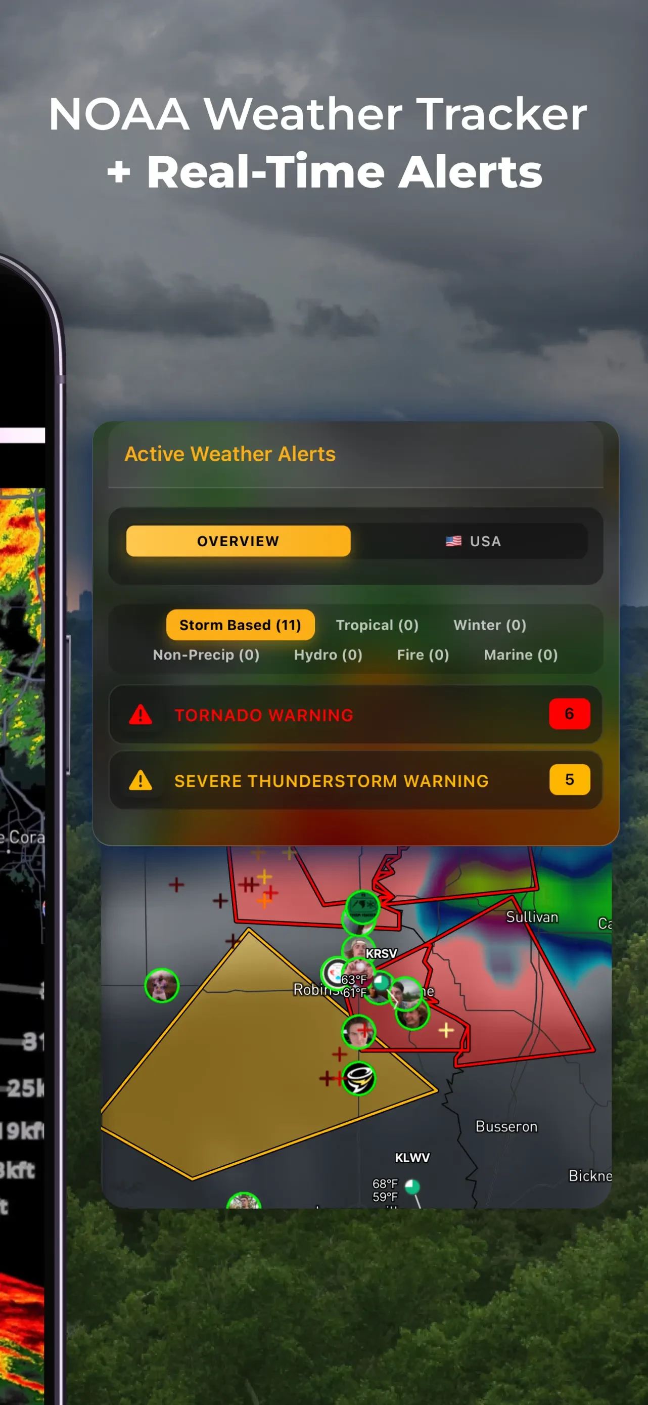 RadarOmega: Doppler Radar App app store screenshot 3 — Weather (iOS)