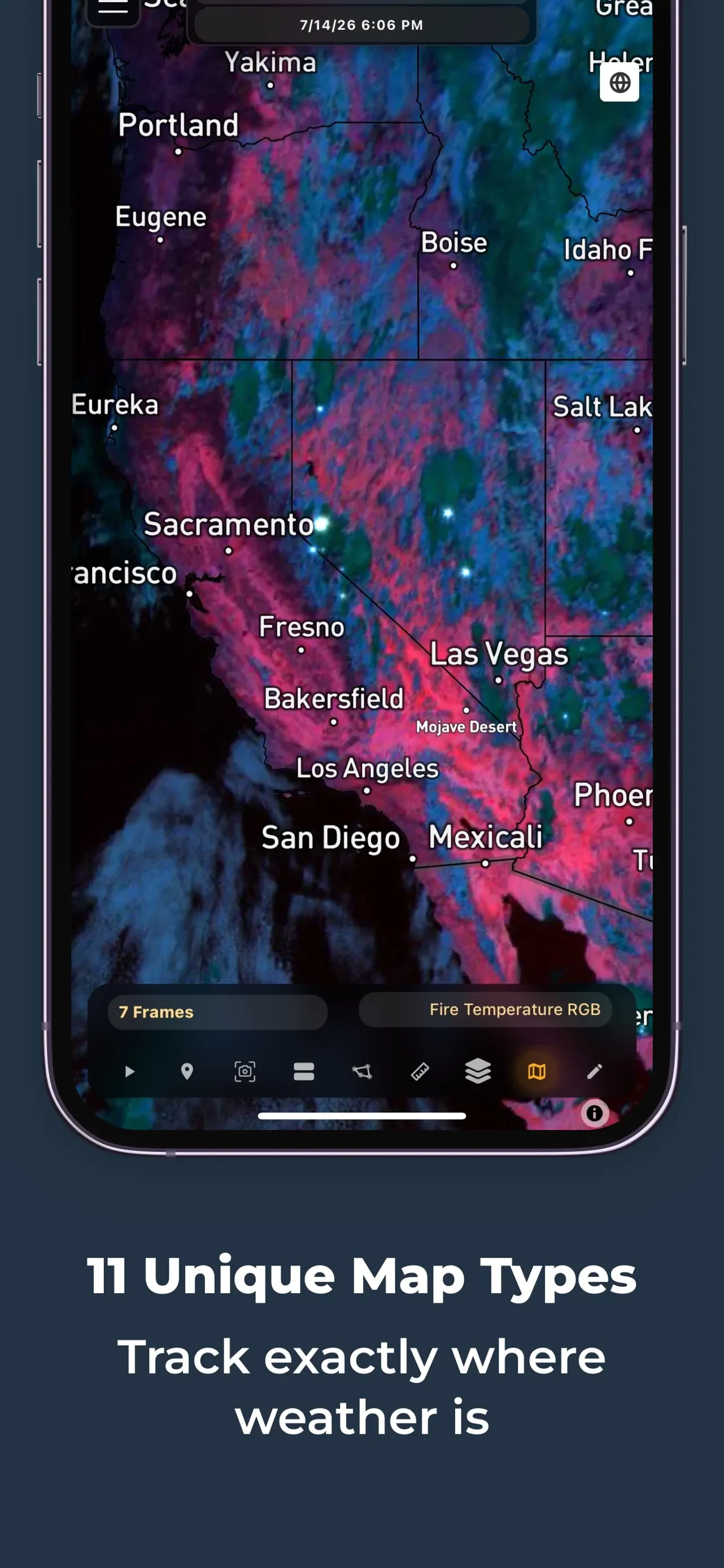 RadarOmega: Doppler Radar App app store screenshot 4 — Weather (iOS)