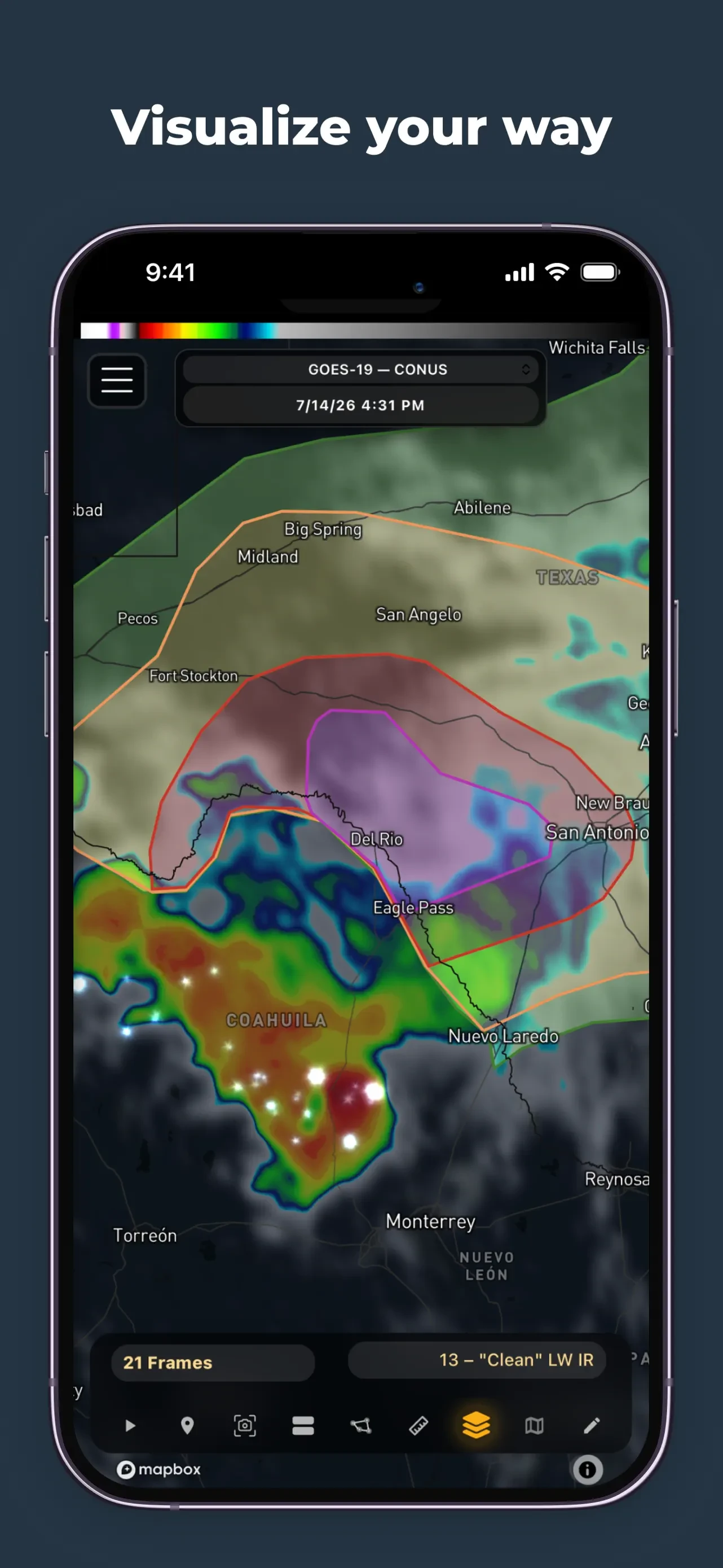 RadarOmega: Doppler Radar App app store screenshot 7 — Weather (iOS)