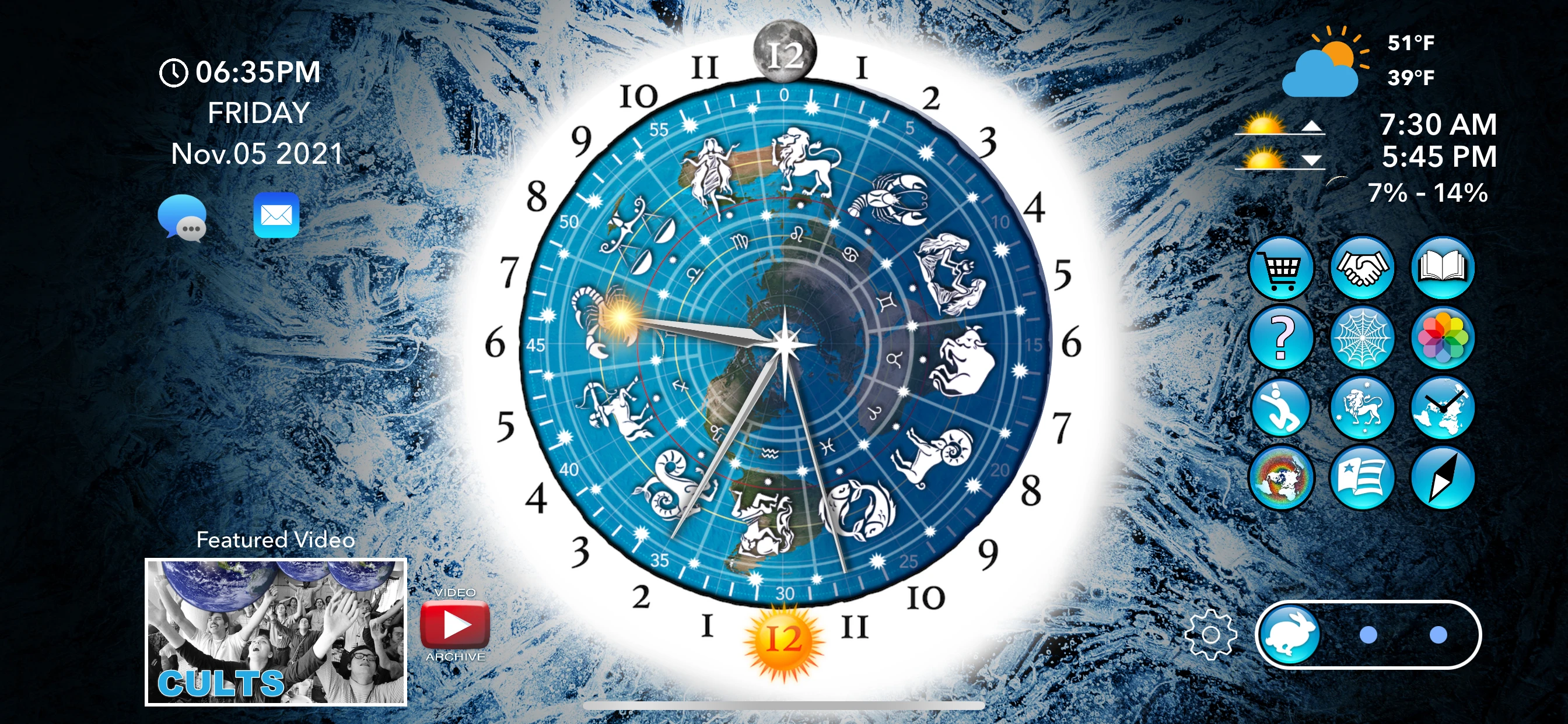 Flat Earth Sun, Moon & Zodiac app store screenshot 6 — Unknown (iOS)