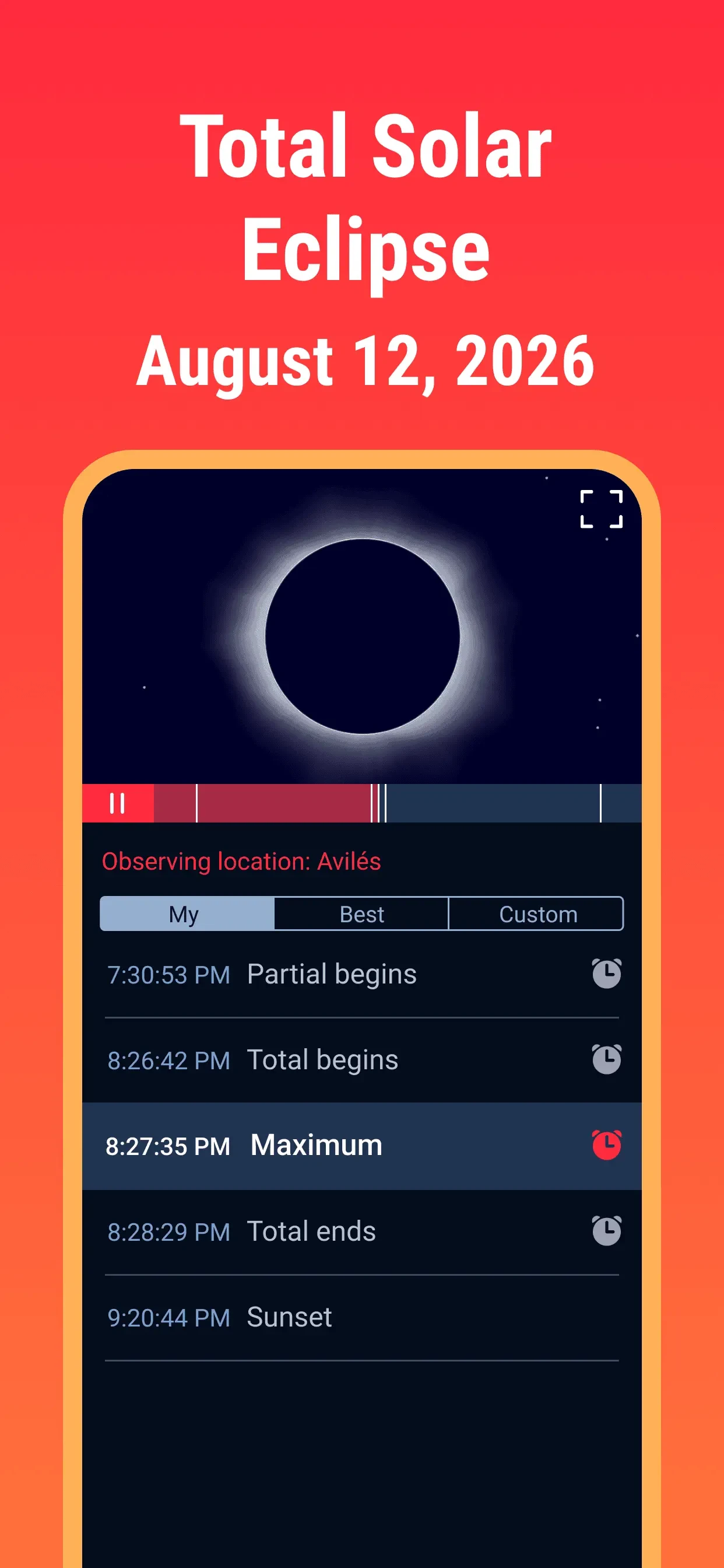 Solar Eclipse Guide: August 12 app store screenshot 2 — Reference (iOS)