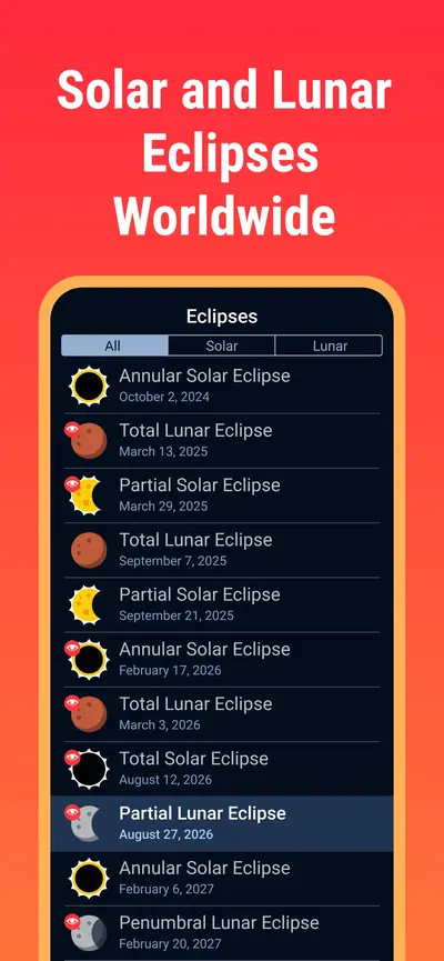 Lunar Eclipse Guide: Aug 27–28 app store screenshot 1 — Reference (iOS)