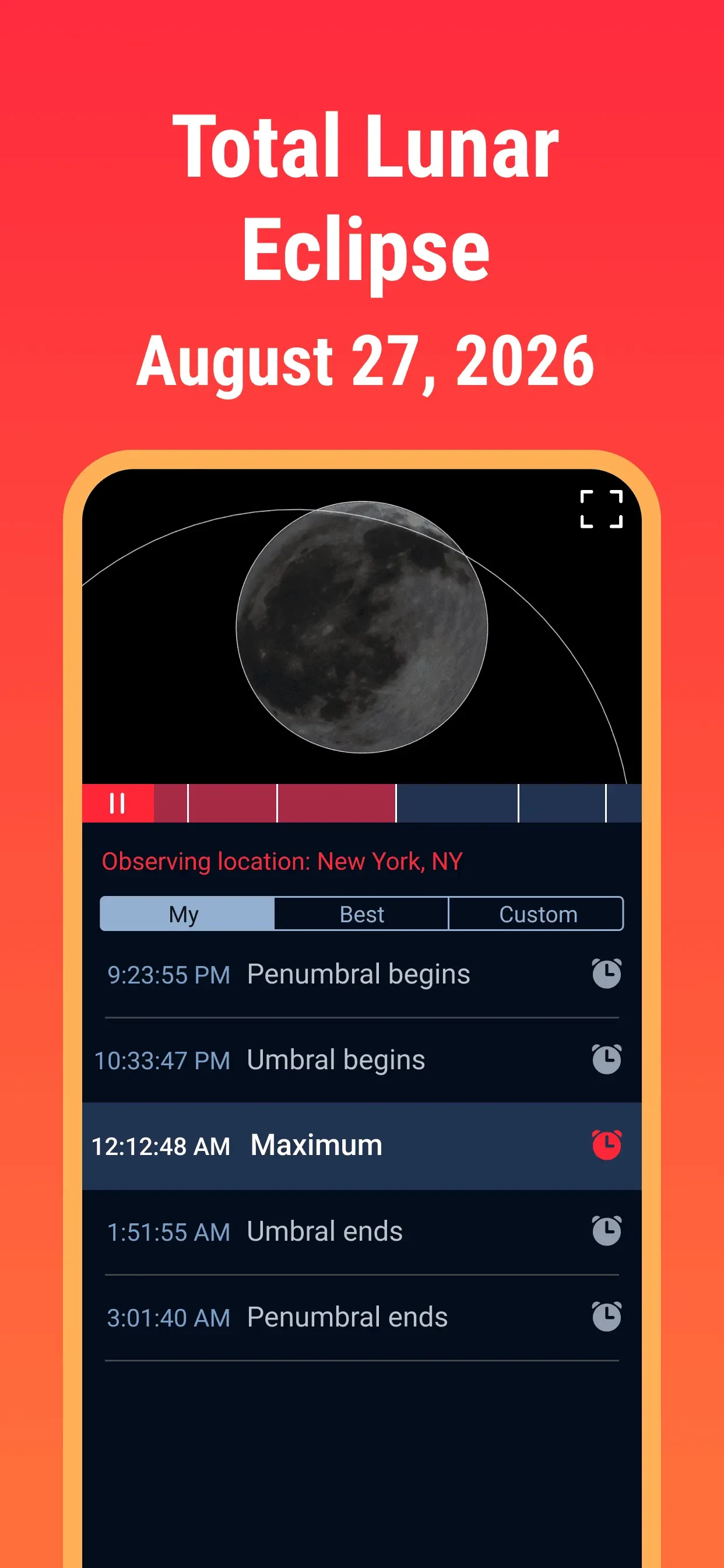 Lunar Eclipse Guide: Aug 27–28 app store screenshot 2 — Reference (iOS)