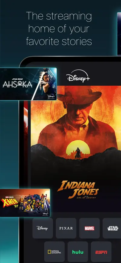 Disney+ app store screenshot 1 — Entertainment (iOS)