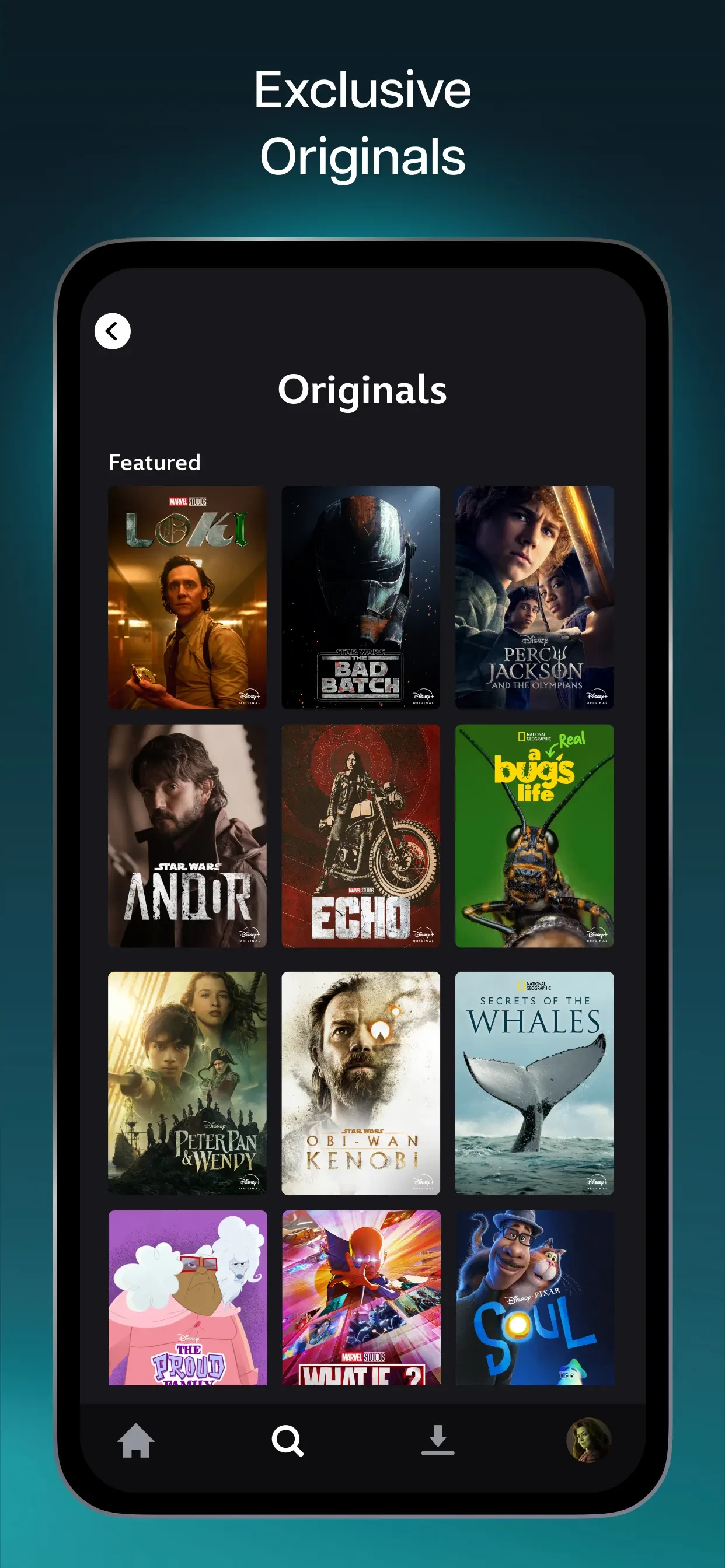 Disney+ app store screenshot 4 — Entertainment (iOS)