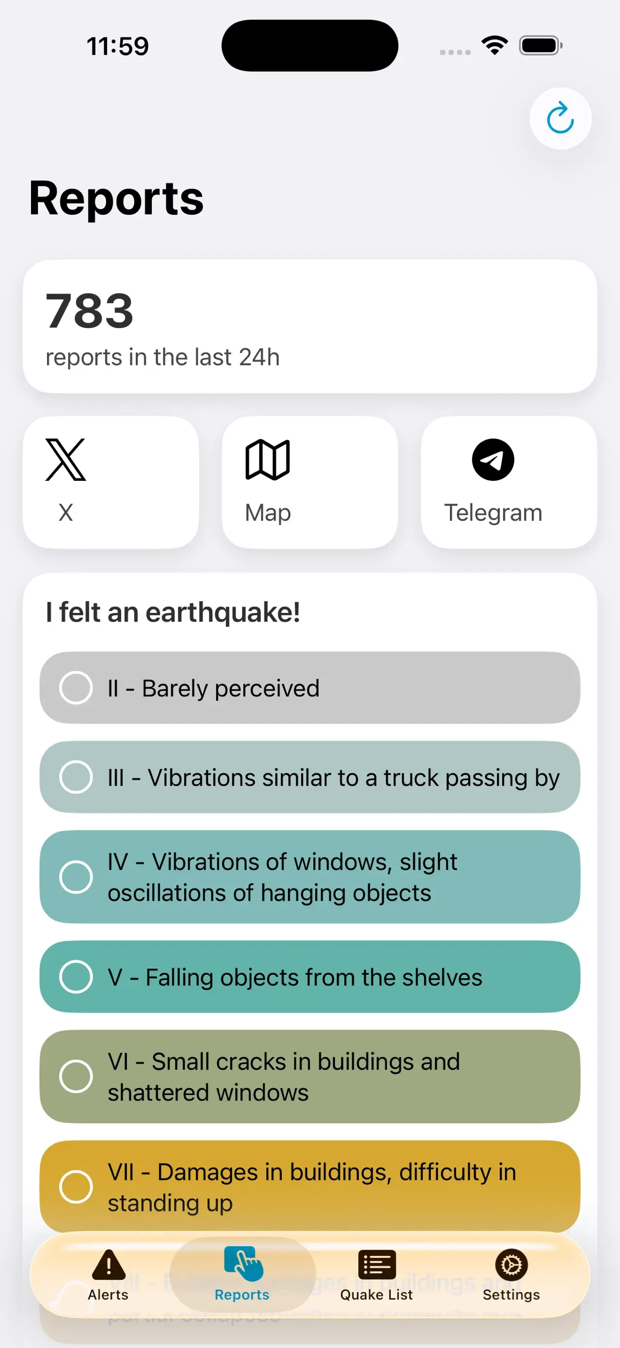 Earthquake Network app store screenshot 3 — Unknown (iOS)