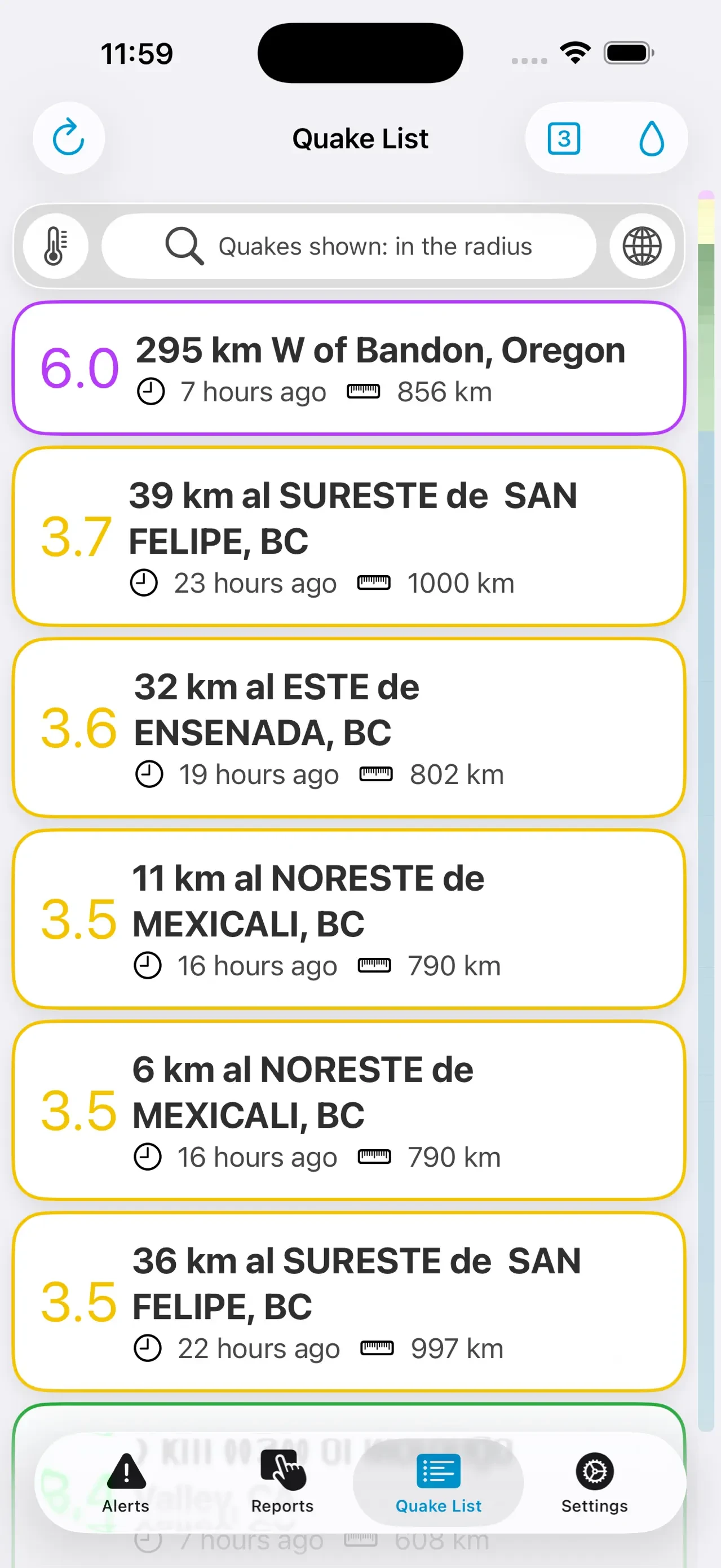 Earthquake Network app store screenshot 5 — Unknown (iOS)
