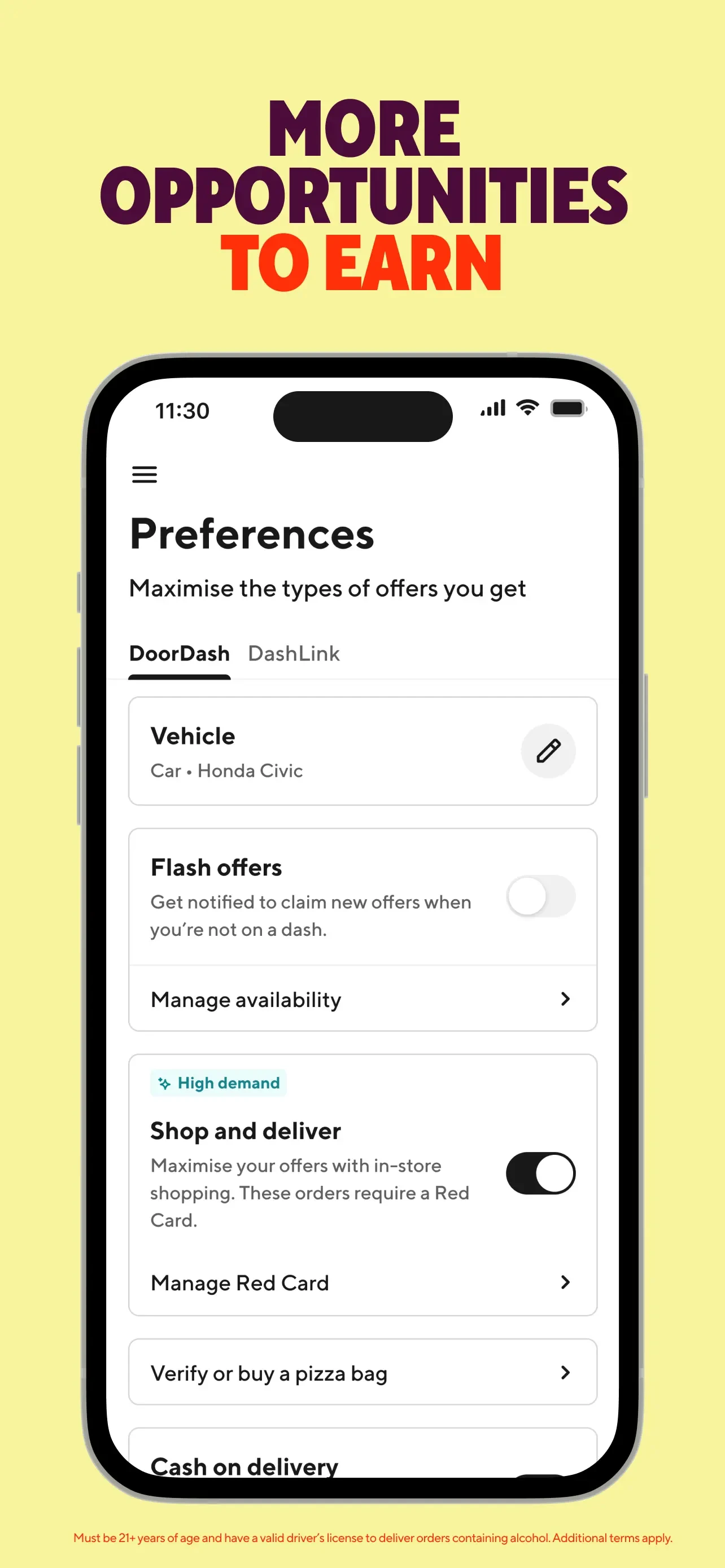 DoorDash - Dasher app store screenshot 4 — Business (iOS)