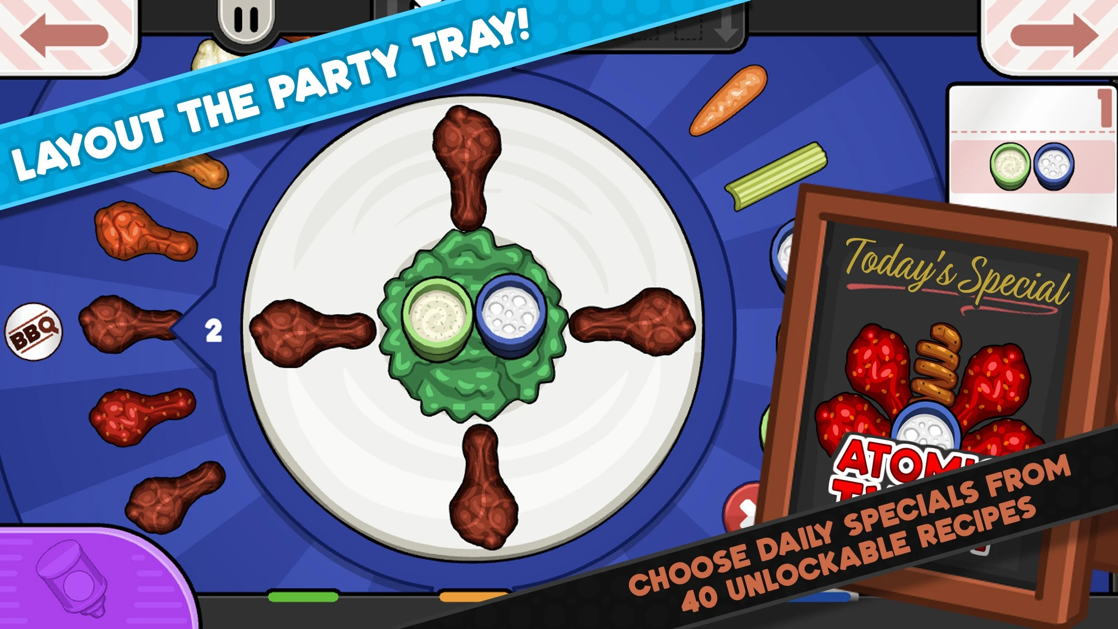 Papa's Wingeria To Go! app store screenshot 5 — Games (iOS)