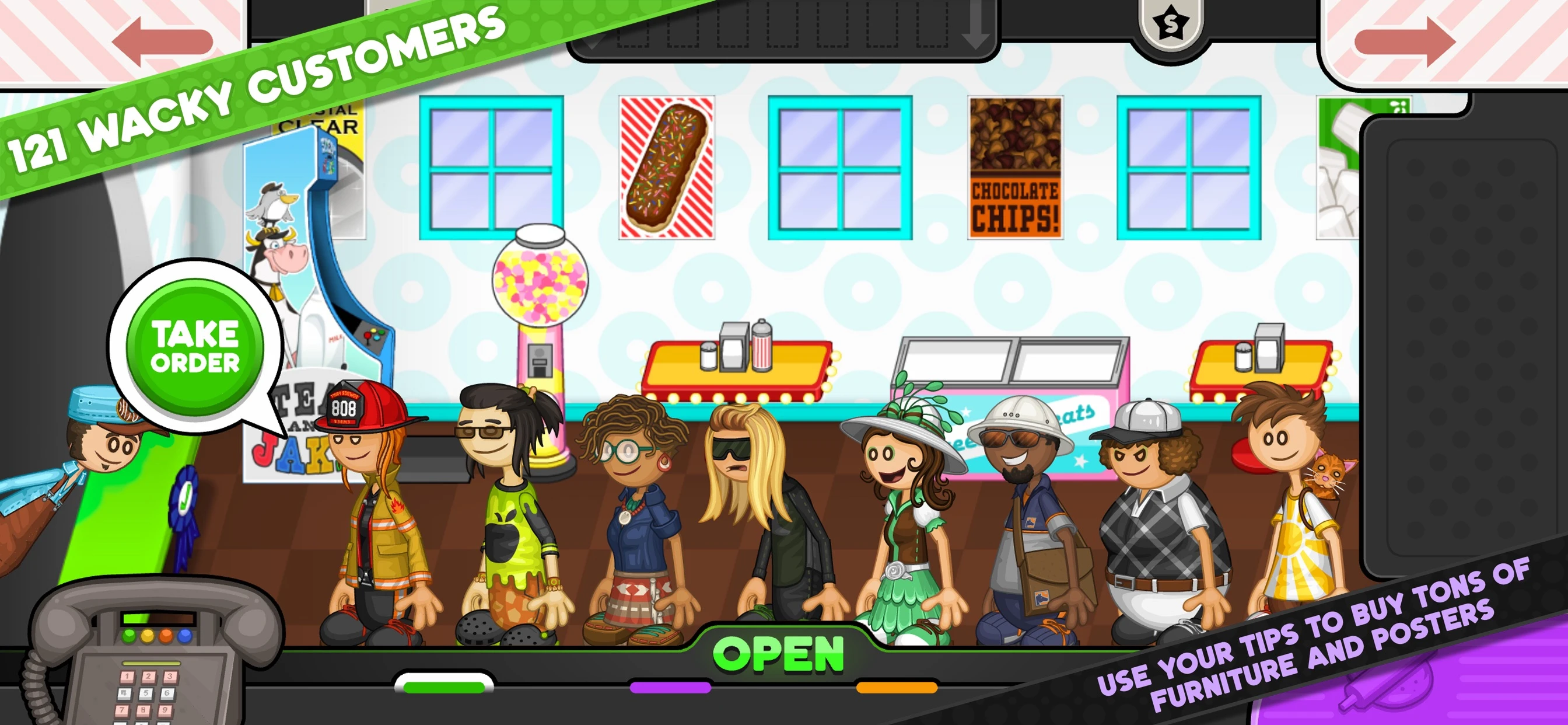 Papa's Donuteria To Go! app store screenshot 2 — Games (iOS)