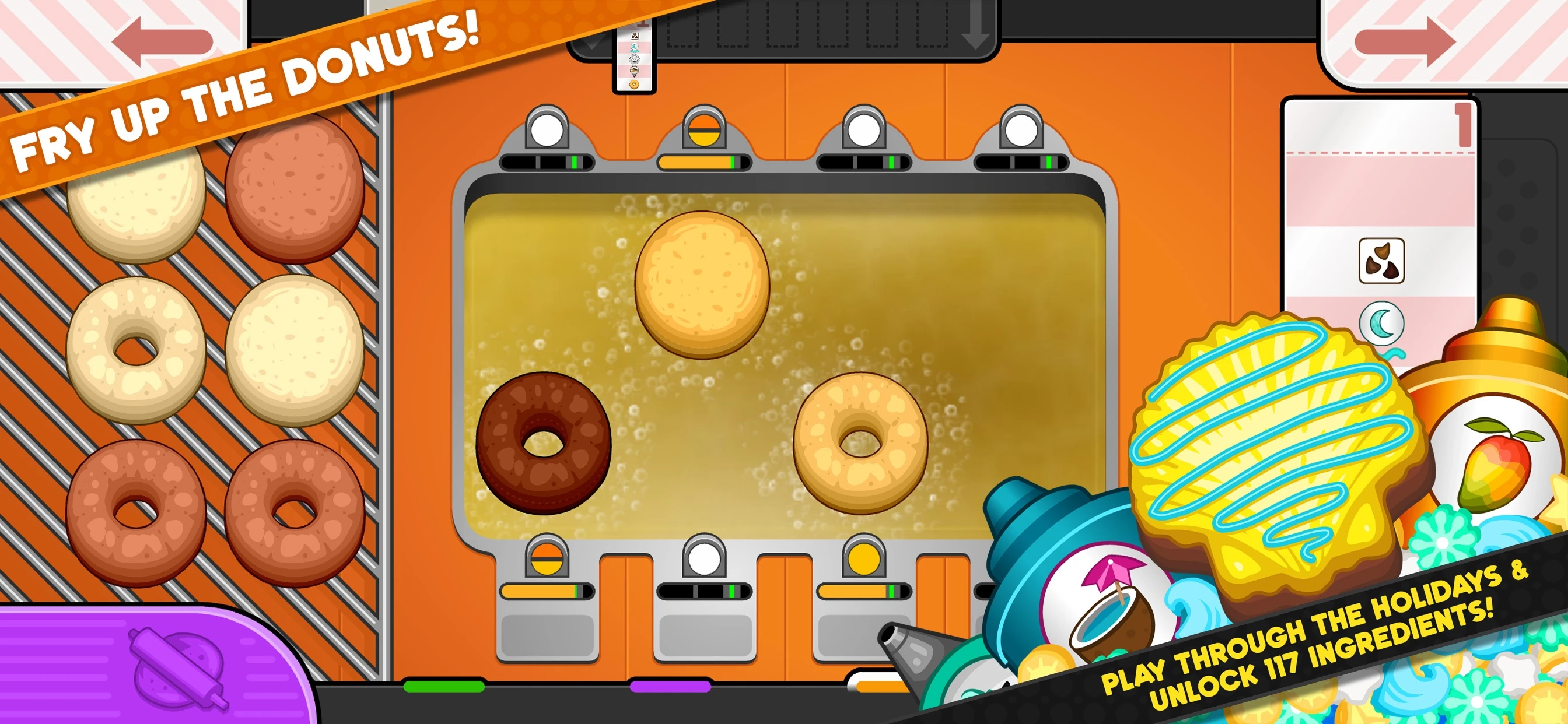 Papa's Donuteria To Go! app store screenshot 4 — Games (iOS)