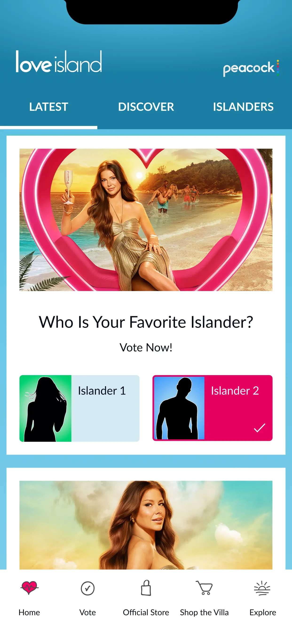 Love Island USA app store screenshot 2 — Entertainment (iOS)