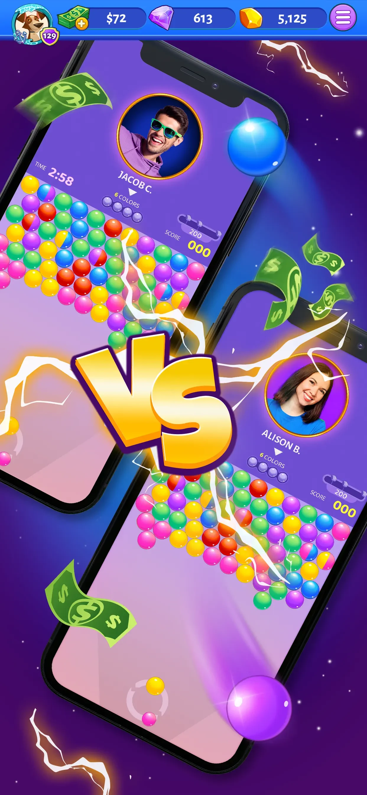 Bubble Cash app store screenshot 4 — Games (iOS)