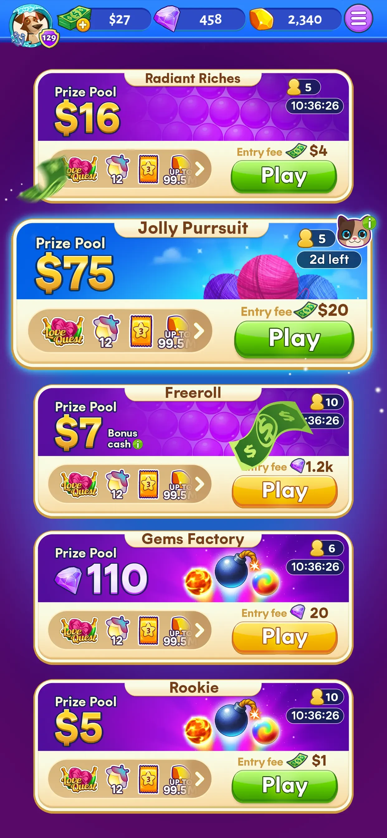 Bubble Cash app store screenshot 6 — Games (iOS)
