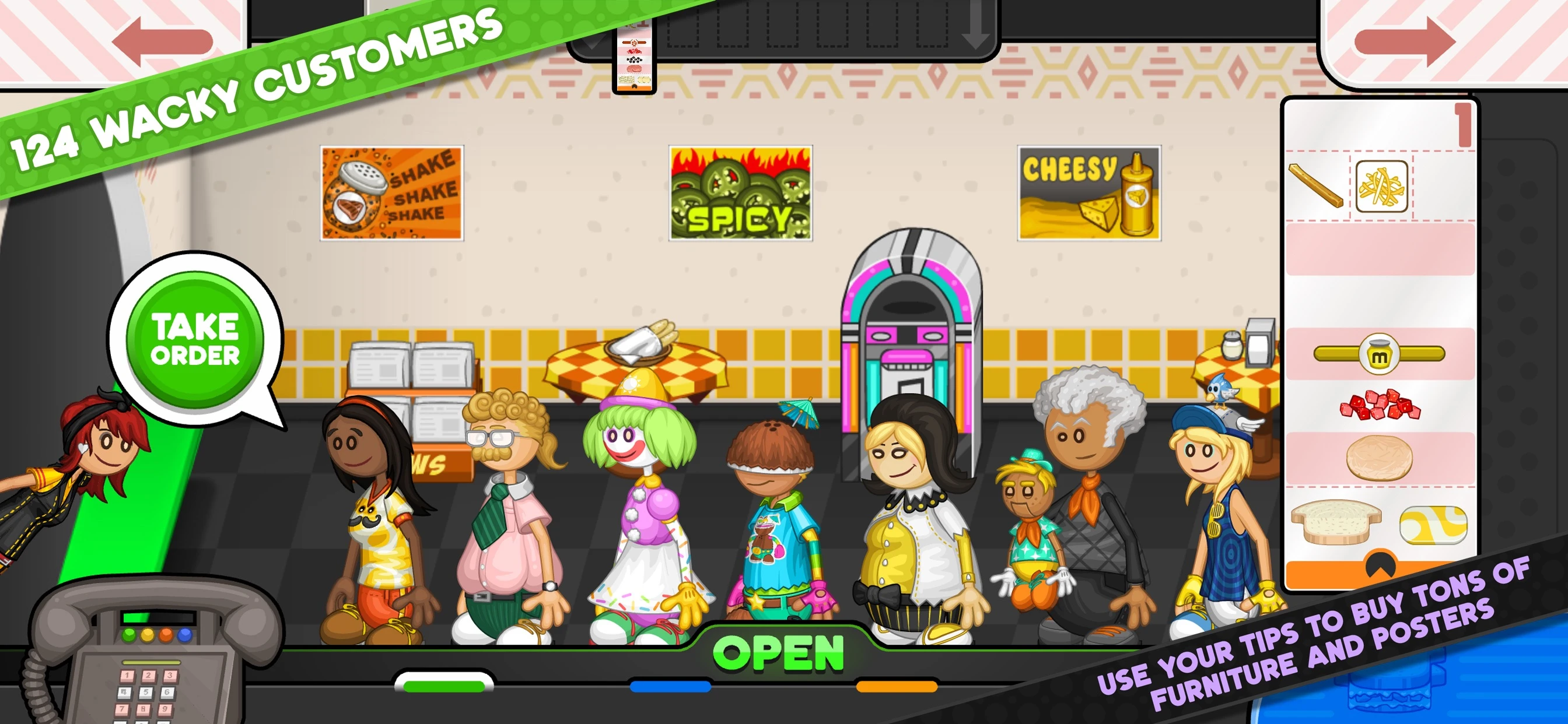 Papa's Cheeseria To Go! app store screenshot 2 — Games (iOS)