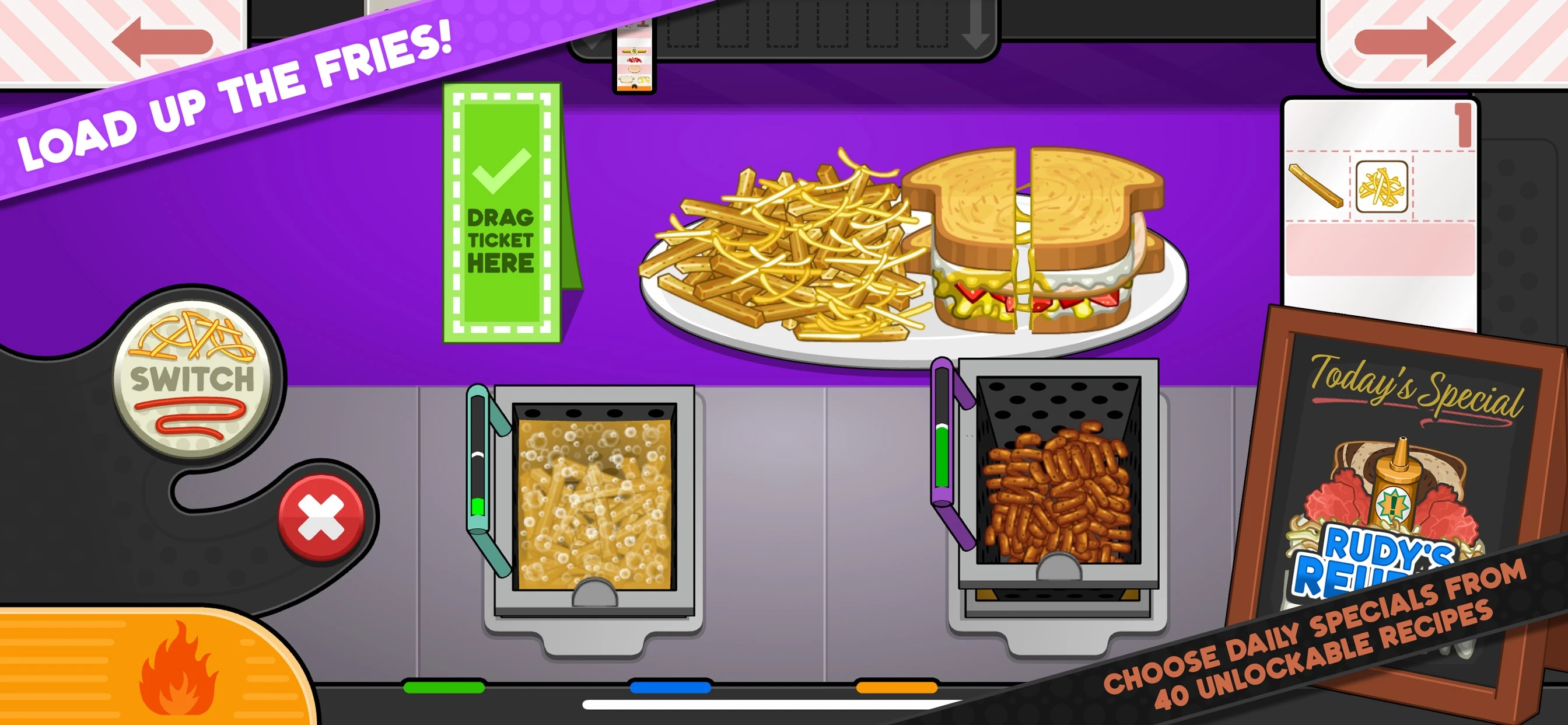 Papa's Cheeseria To Go! app store screenshot 5 — Games (iOS)
