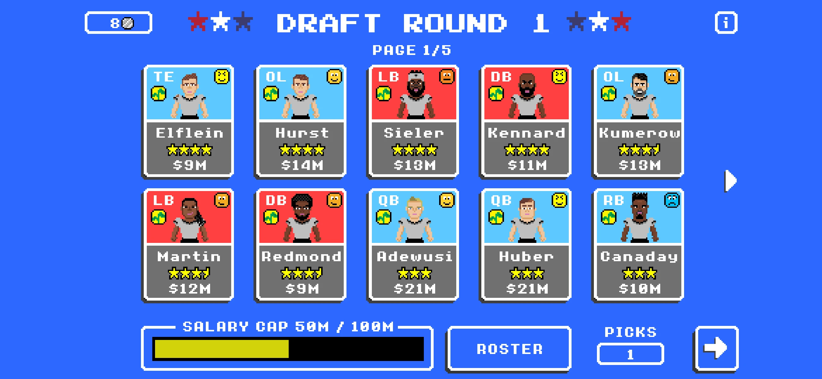 Retro Bowl app store screenshot 2 — Games (iOS)