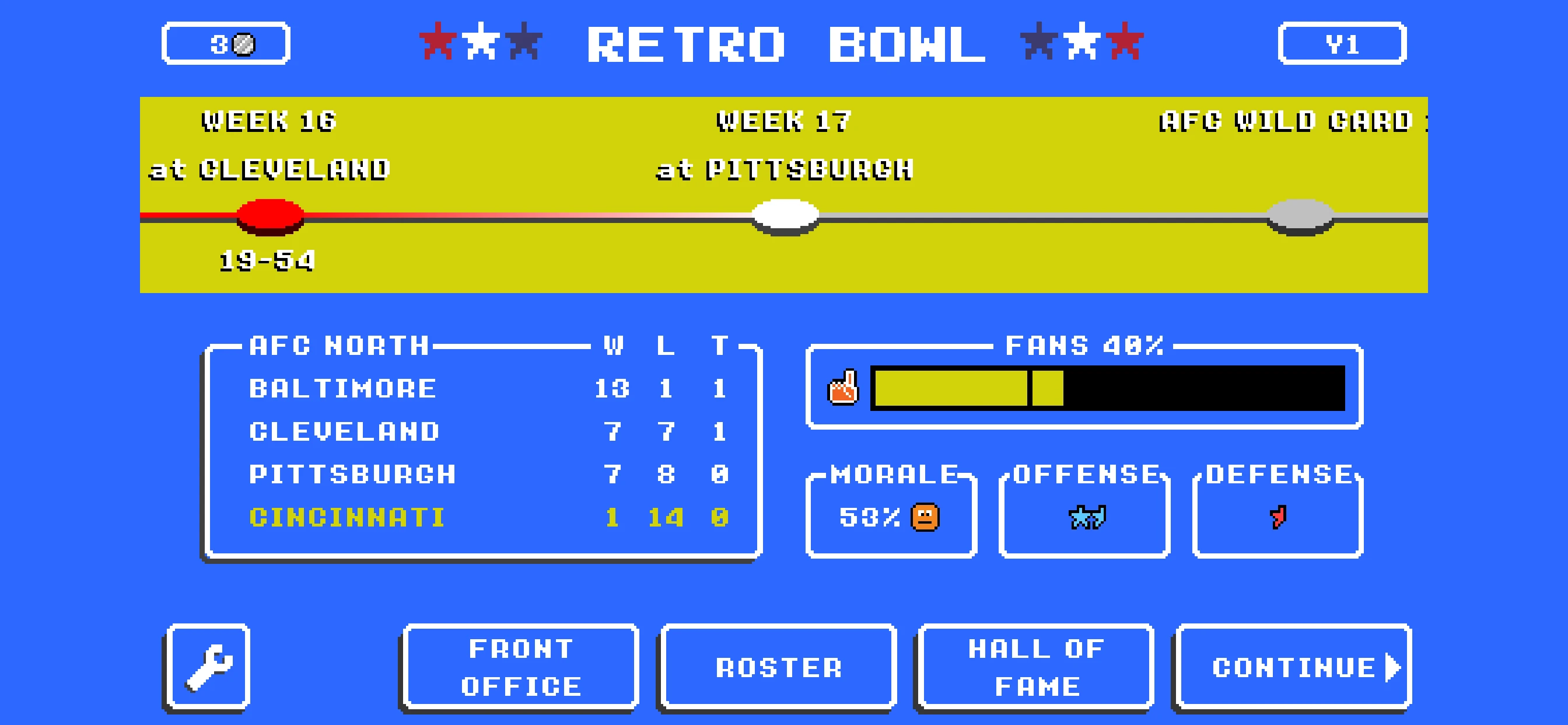 Retro Bowl app store screenshot 4 — Games (iOS)