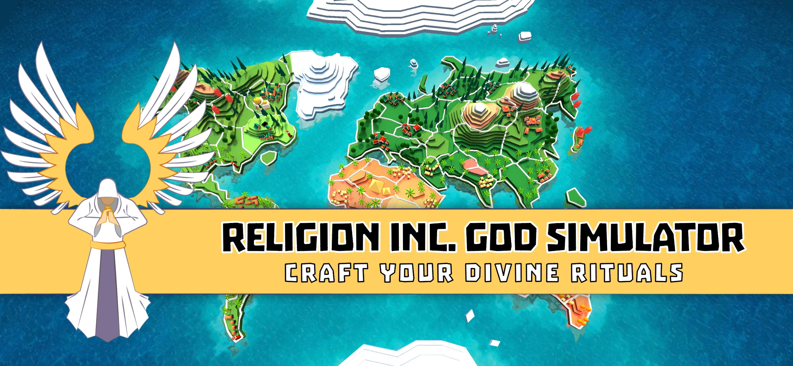 Religion inc. God Simulator app store screenshot 1 — Games (iOS)