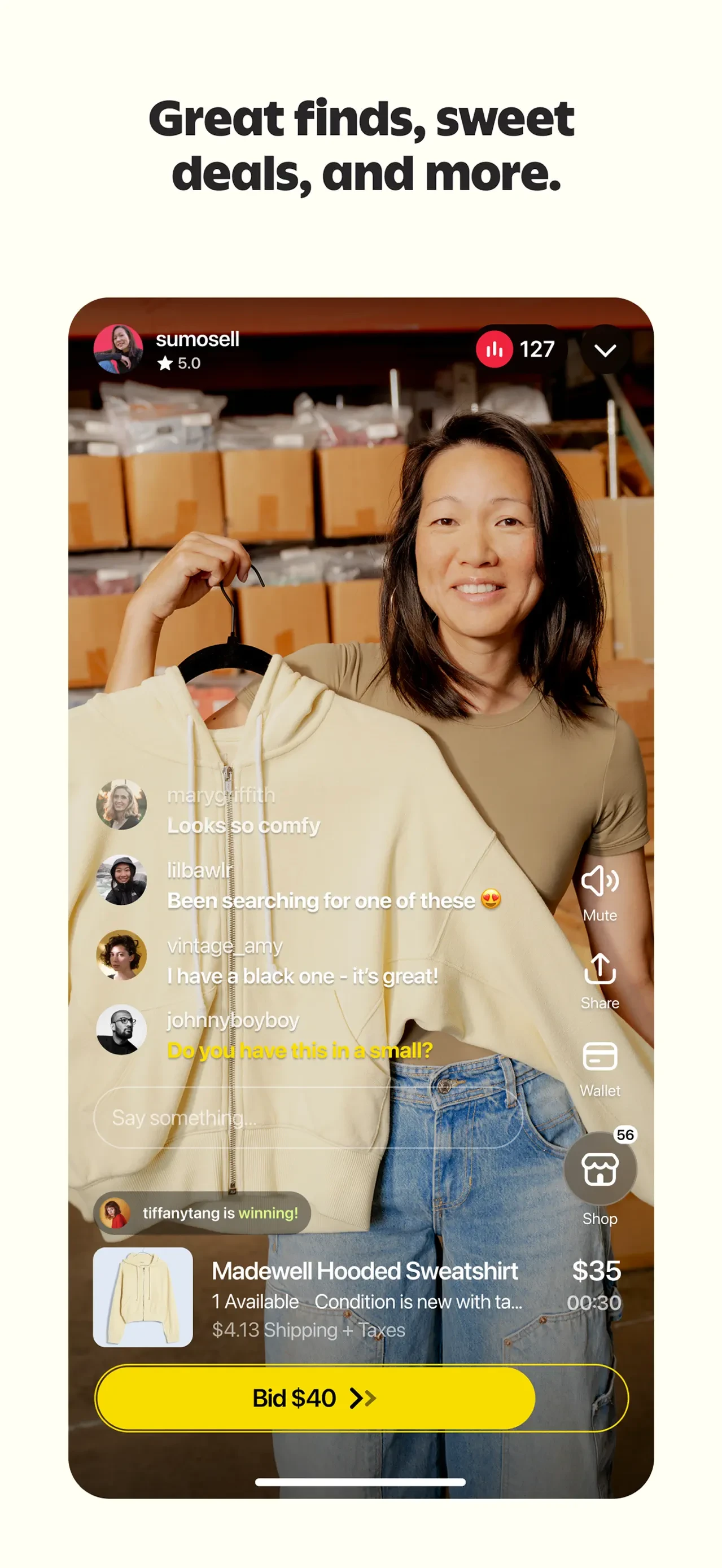 Whatnot: Shop, Sell, Connect app store screenshot 1 — Shopping (iOS)
