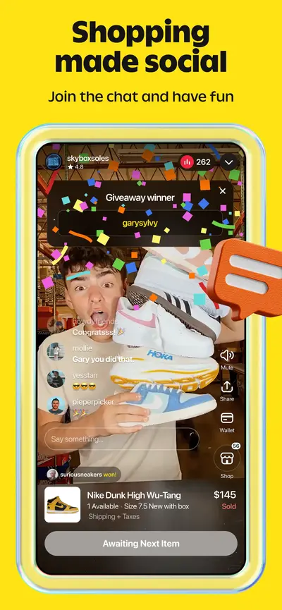 Whatnot: Shop, Sell, Connect app store screenshot 3 — Shopping (iOS)
