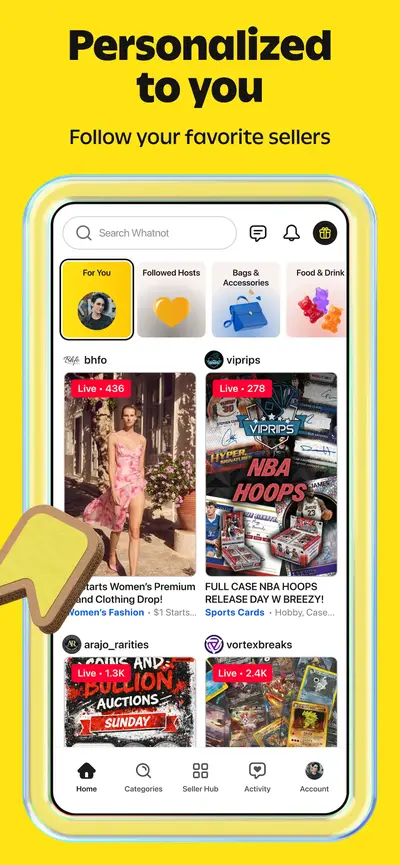Whatnot: Shop, Sell, Connect app store screenshot 6 — Shopping (iOS)