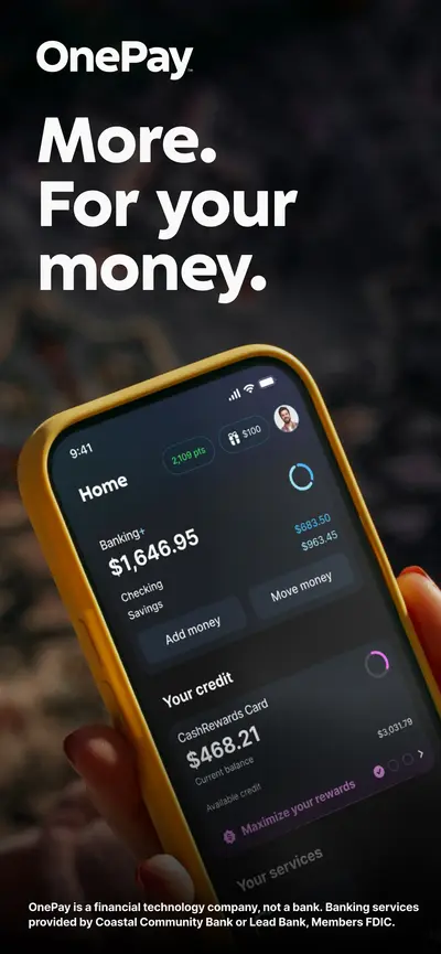 OnePay – Mobile Banking app store screenshot 1 — Finance (iOS)