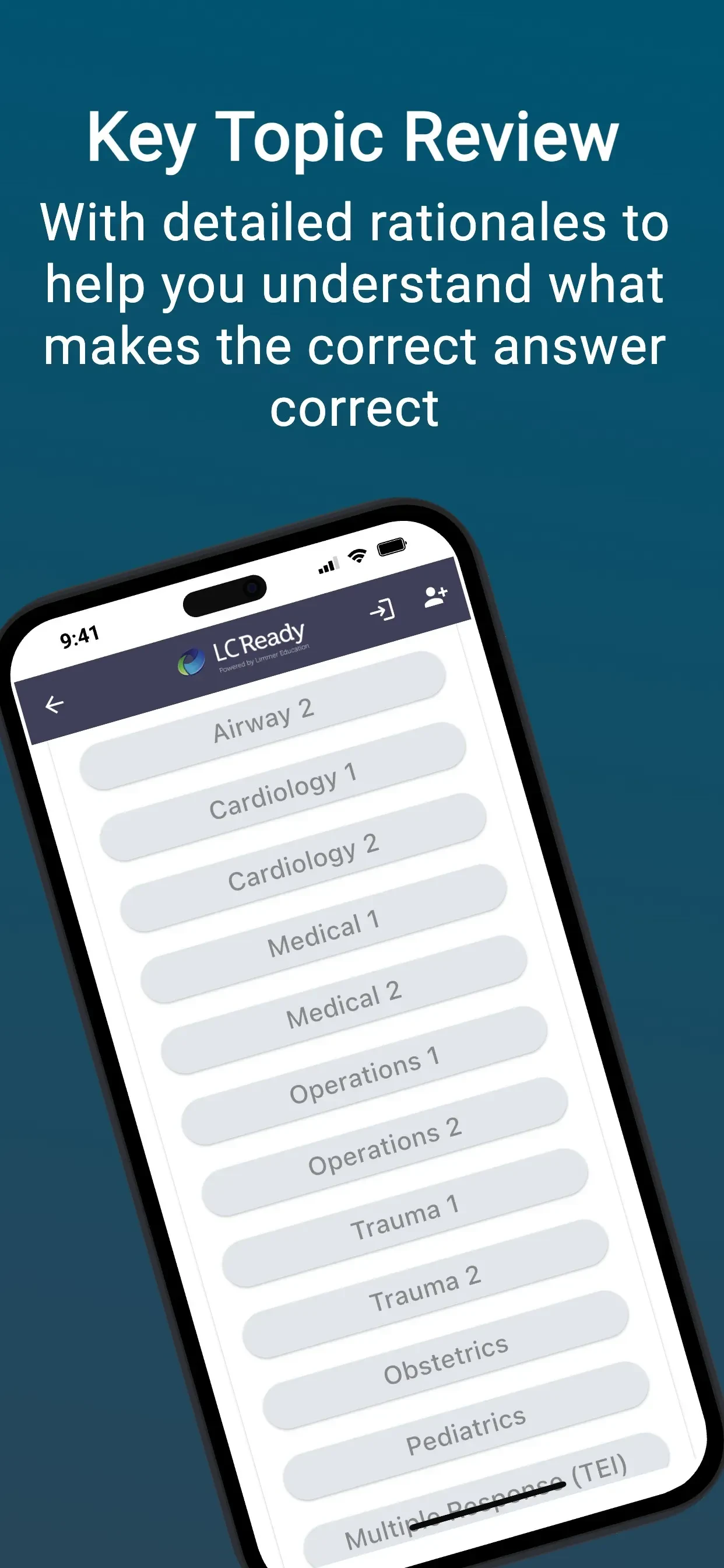 EMT PASS (new) app store screenshot 3 — Medical (iOS)