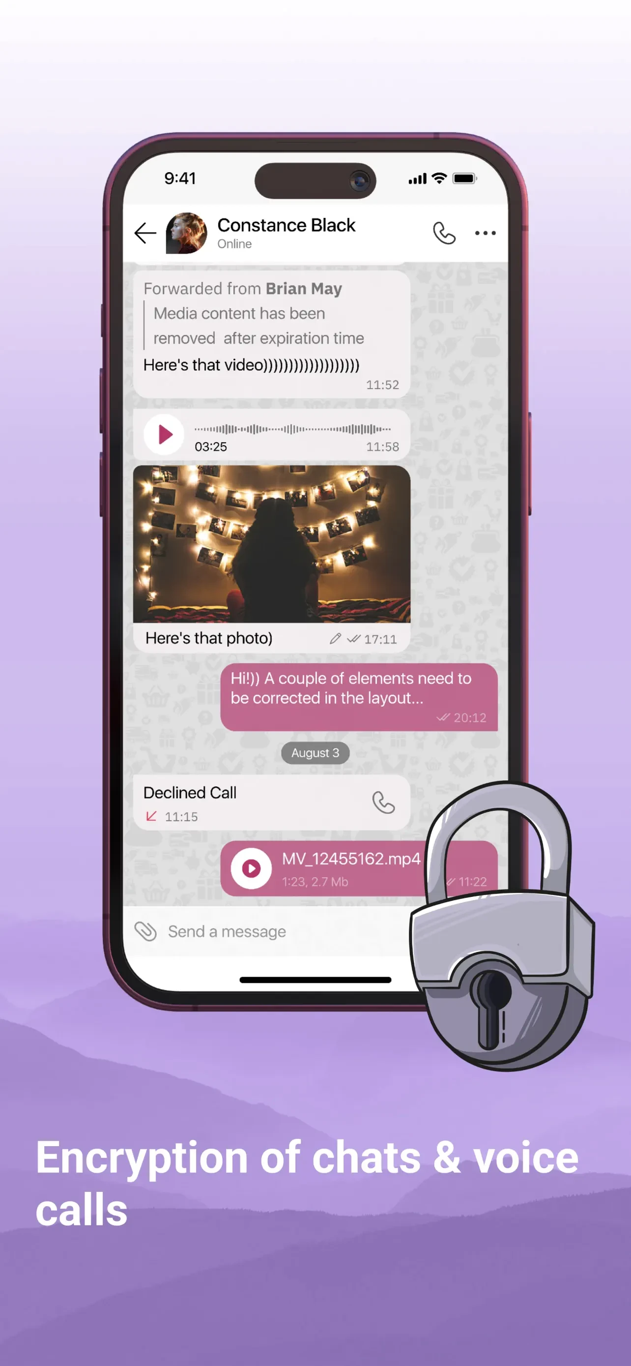 TeleGuard app store screenshot 1 — Social Networking (iOS)