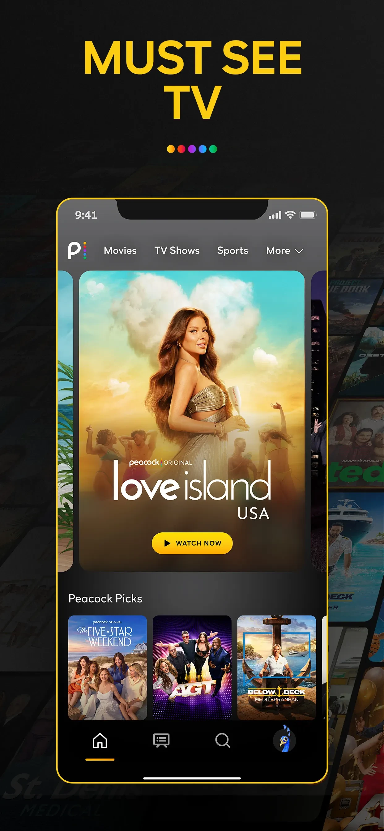 Peacock TV: Stream TV & Movies app store screenshot 1 — Entertainment (iOS)