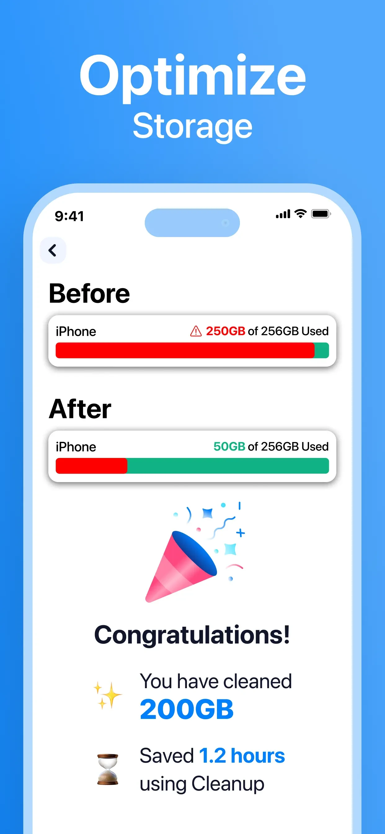 Cleanup: Phone Storage Cleaner app store screenshot 2 — Unknown (iOS)