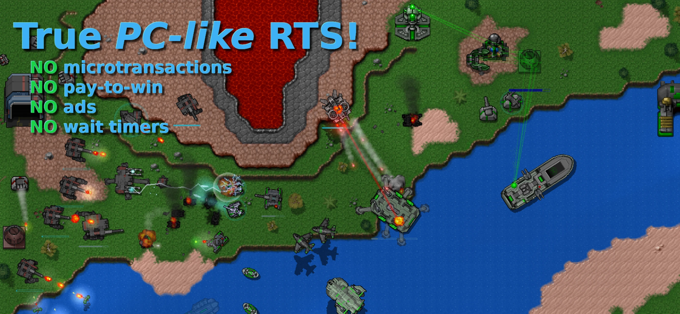 Rusted Warfare - RTS app store screenshot 1 — Games (iOS)