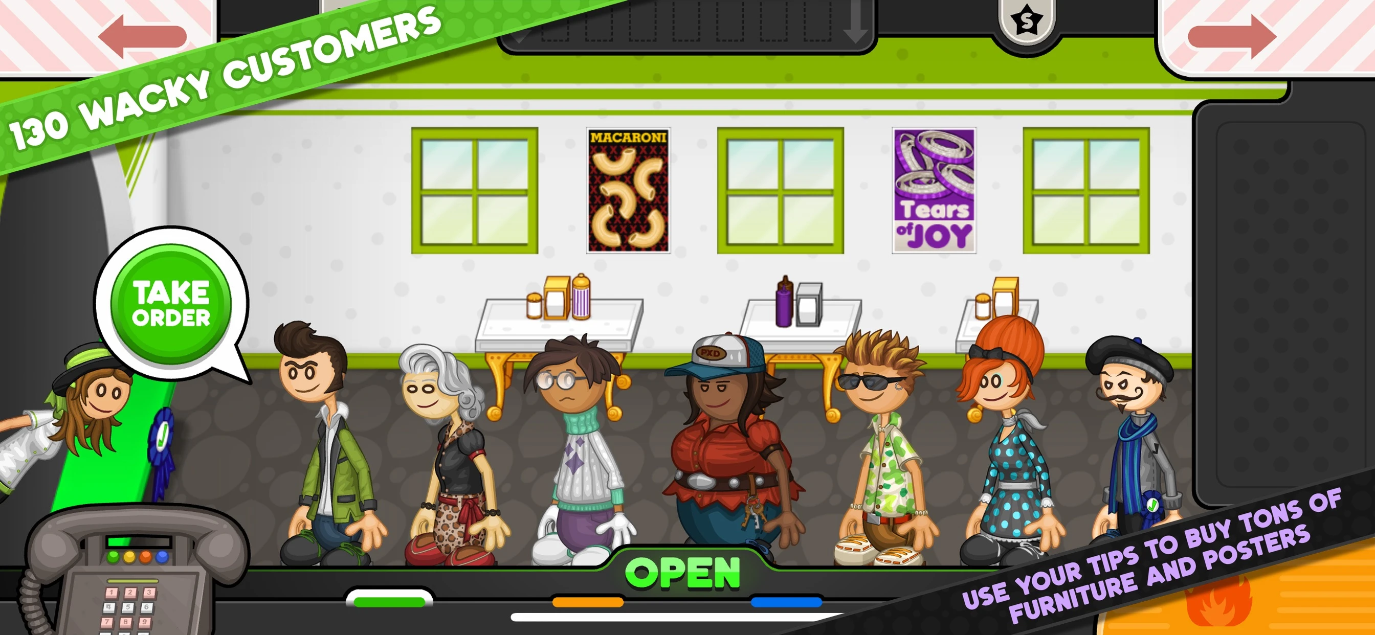 Papa's Pastaria To Go! app store screenshot 2 — Games (iOS)
