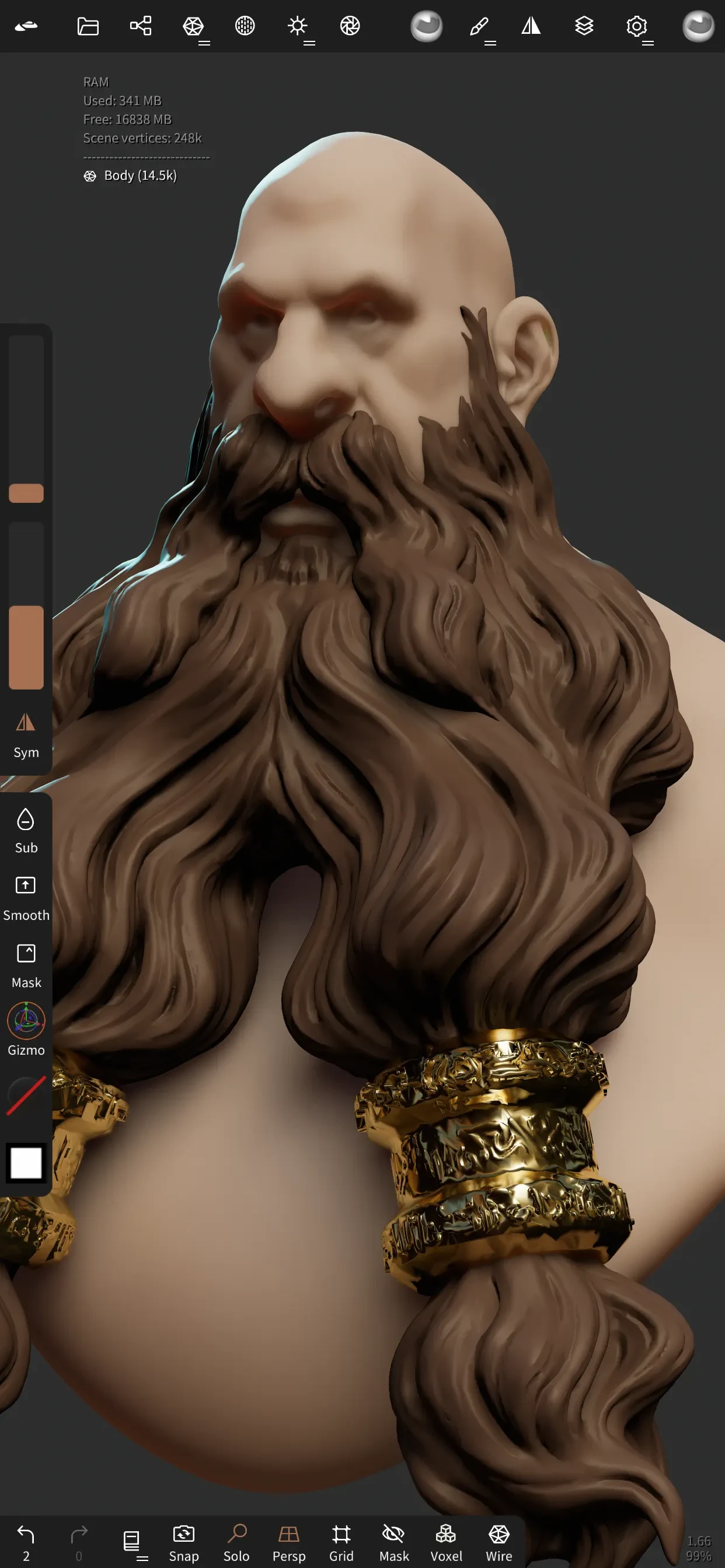Nomad Sculpt app store screenshot 1 — Unknown (iOS)