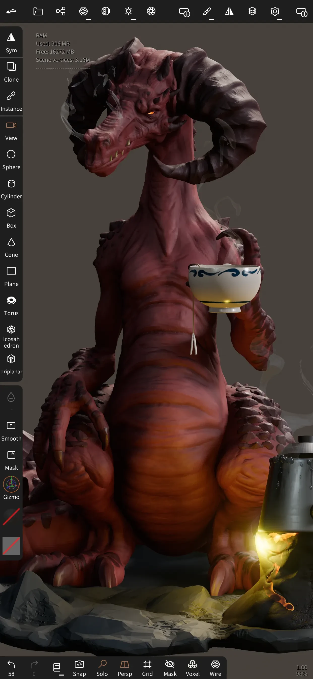 Nomad Sculpt app store screenshot 2 — Unknown (iOS)