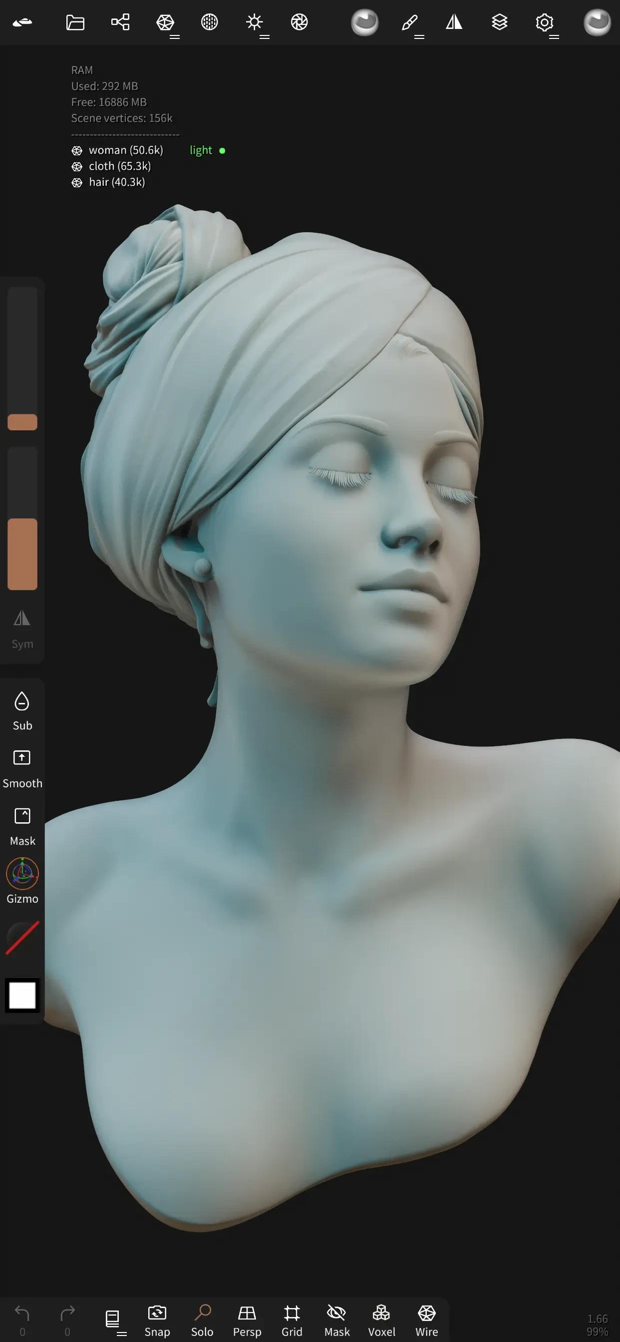 Nomad Sculpt app store screenshot 3 — Unknown (iOS)
