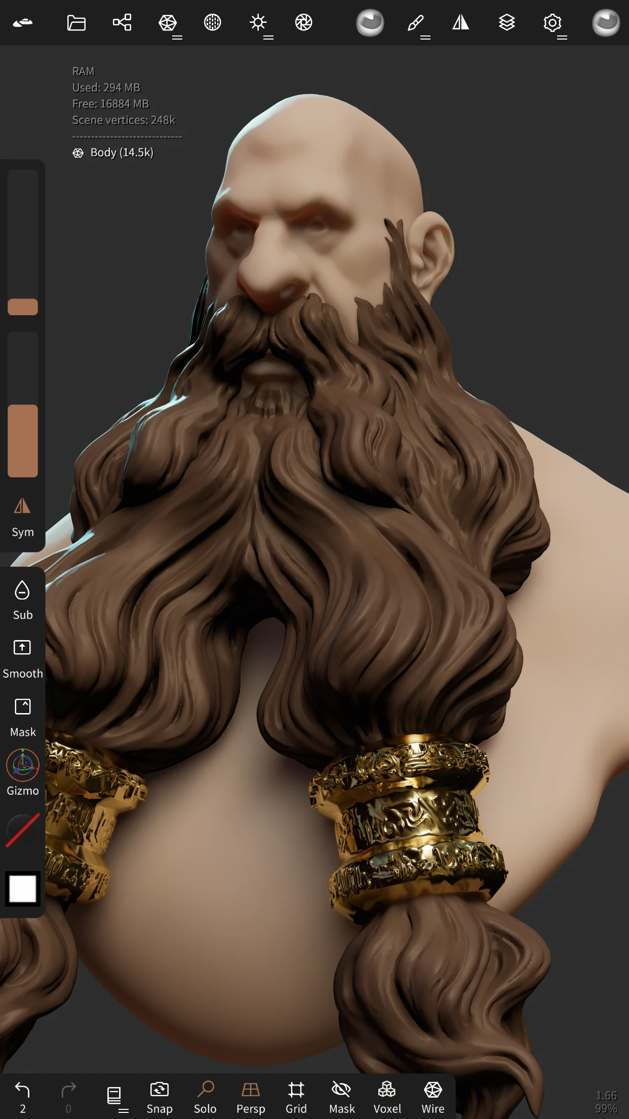 Nomad Sculpt app store screenshot 1 — Unknown (iOS)