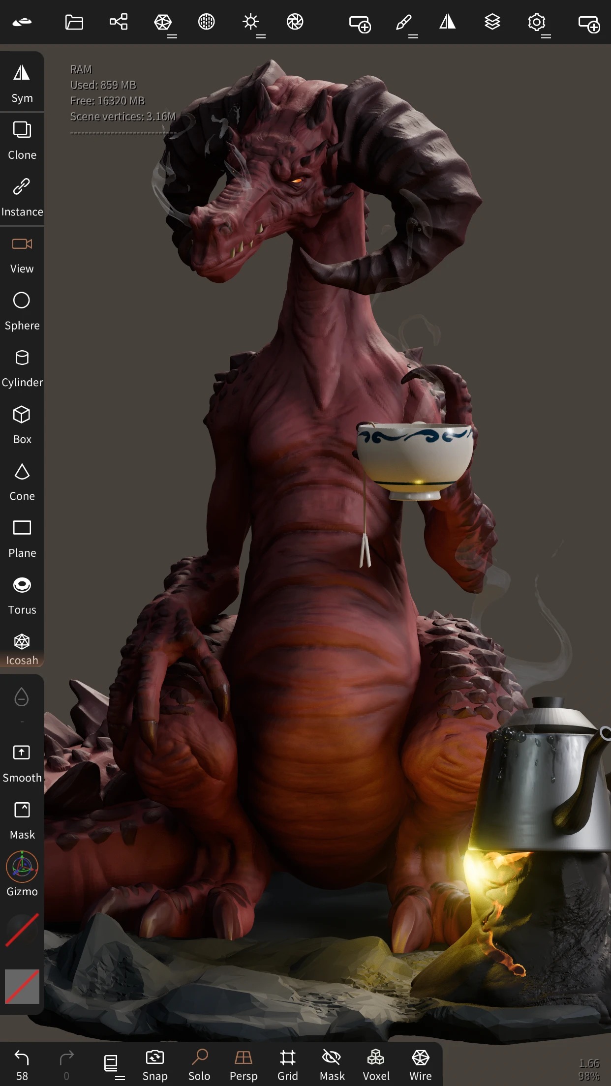 Nomad Sculpt app store screenshot 2 — Unknown (iOS)