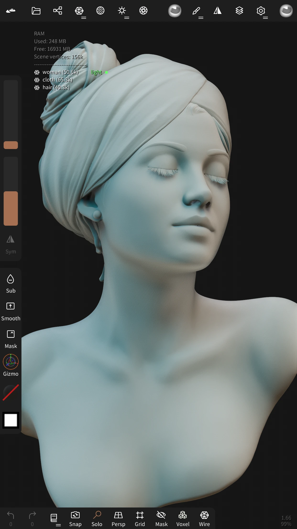 Nomad Sculpt app store screenshot 3 — Unknown (iOS)