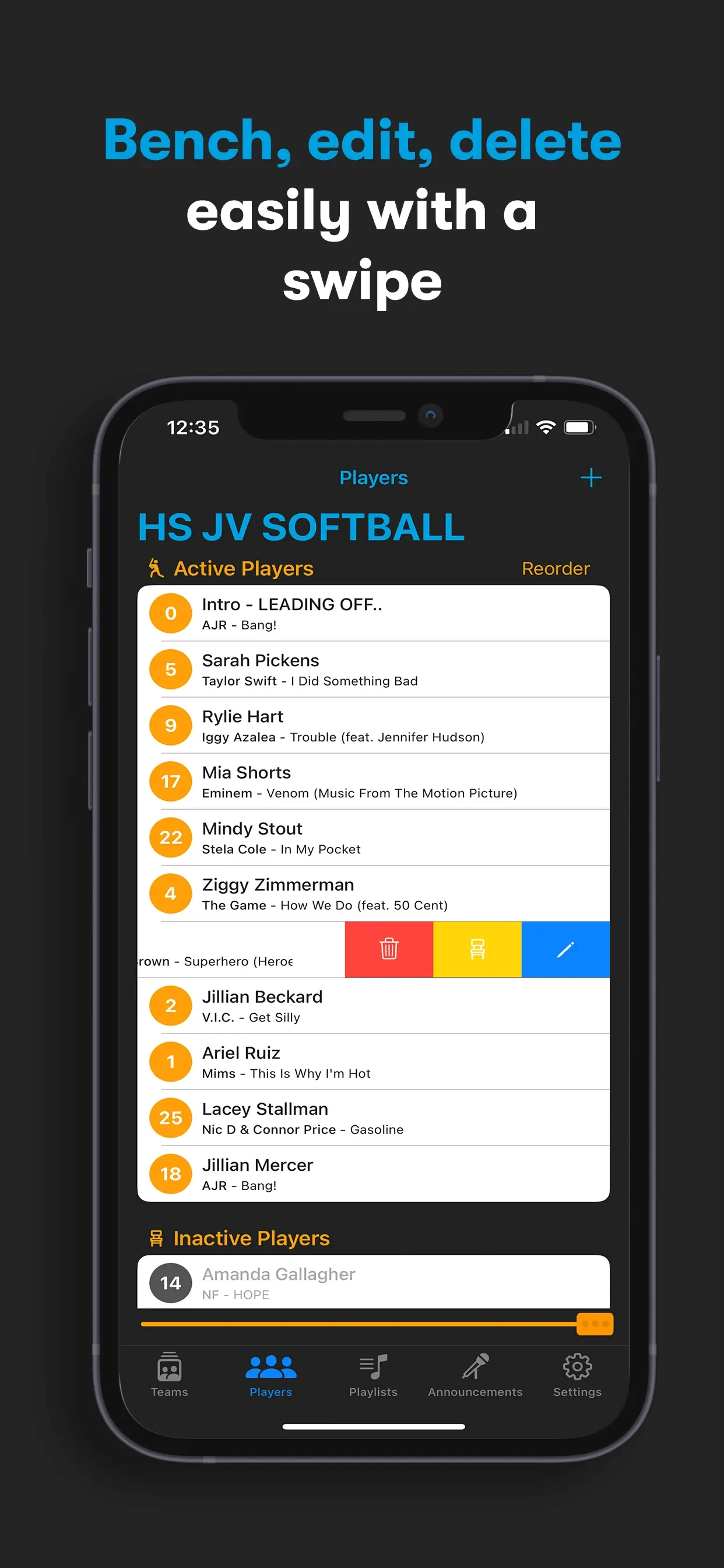 Next Batter Up: Walk-Up Music app store screenshot 9 — Sports (iOS)