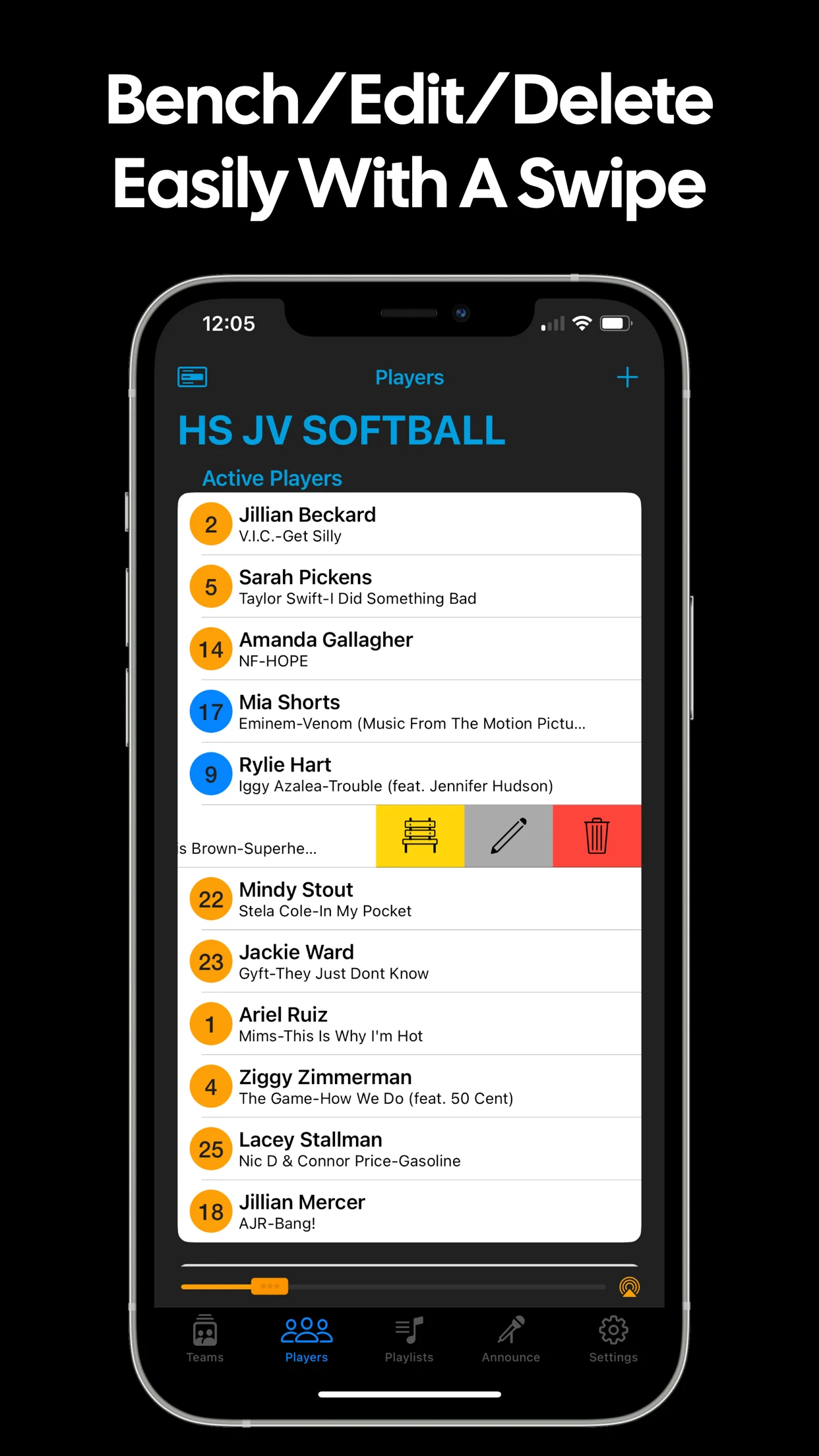 Next Batter Up: Walk-Up Music app store screenshot 4 — Sports (iOS)