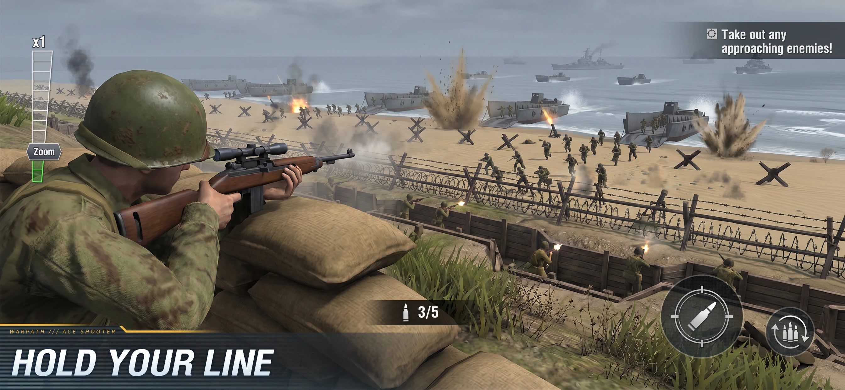 Warpath: Ace Shooter app store screenshot 3 — Games (iOS)