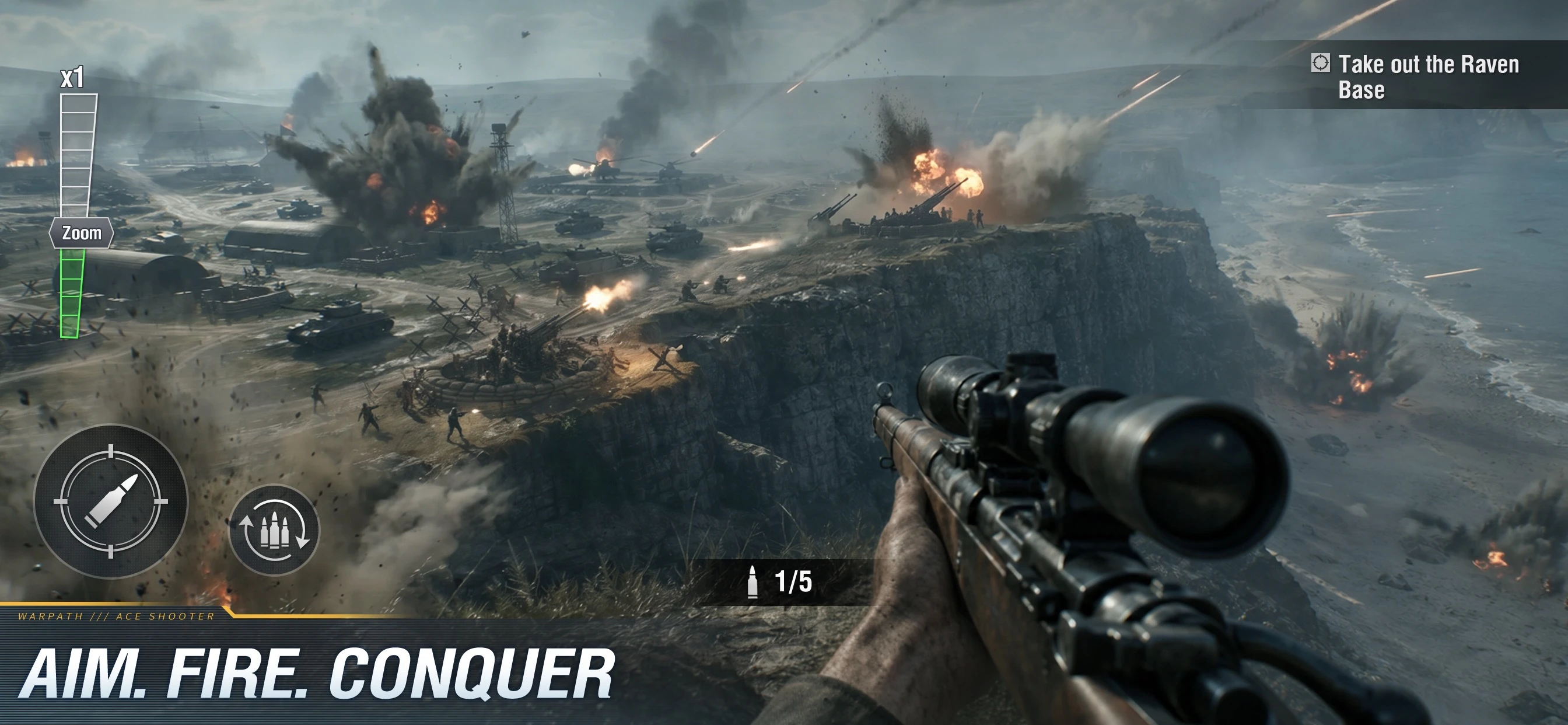 Warpath: Ace Shooter app store screenshot 1 — Games (iOS)