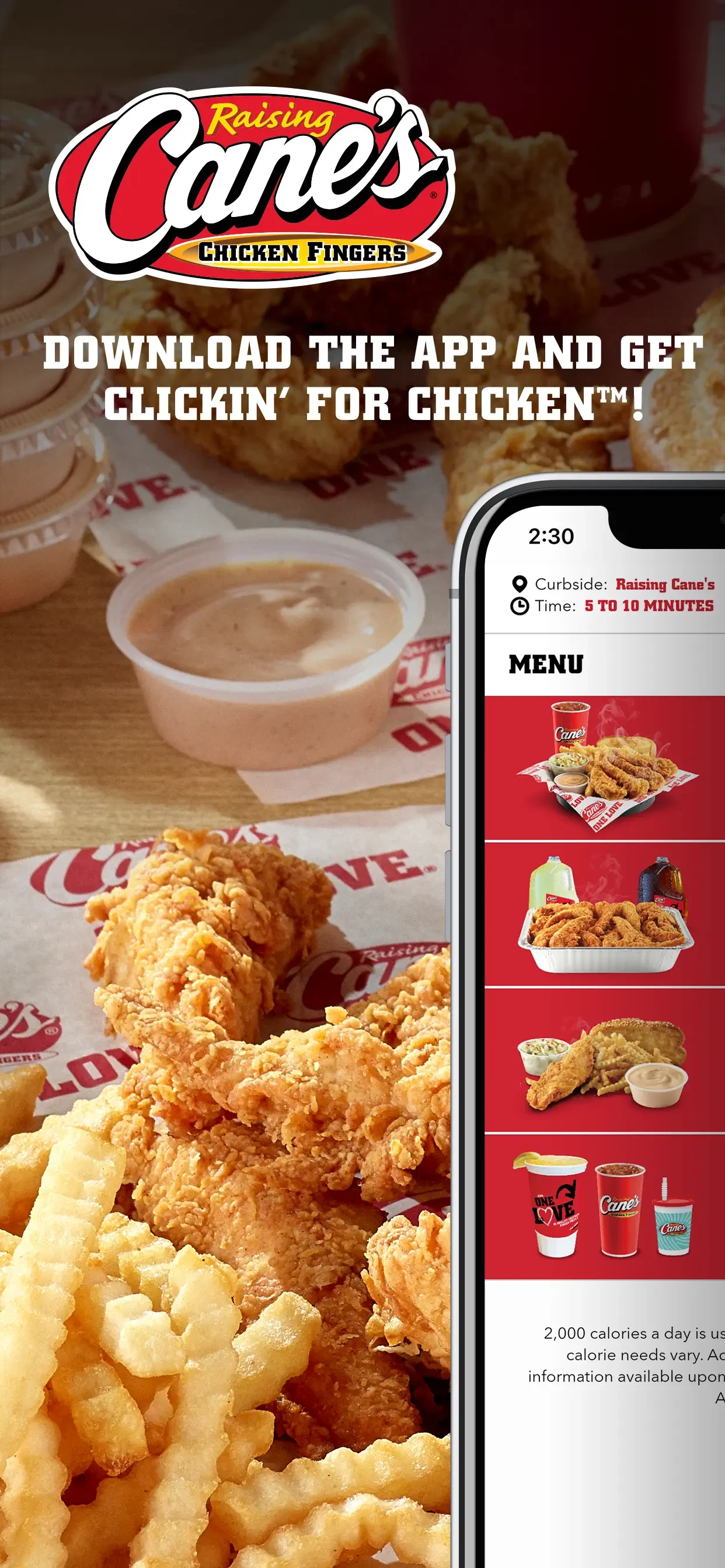 Raising Cane's Chicken Fingers app store screenshot 1 — Food & Drink (iOS)