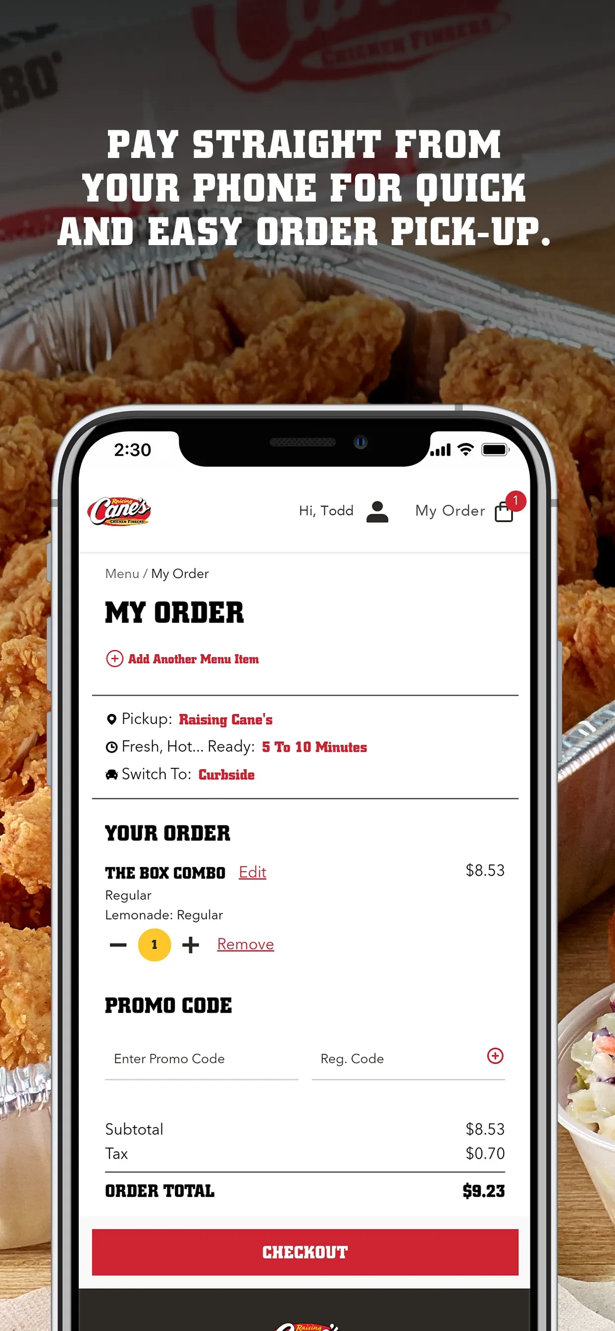 Raising Cane's Chicken Fingers app store screenshot 3 — Food & Drink (iOS)