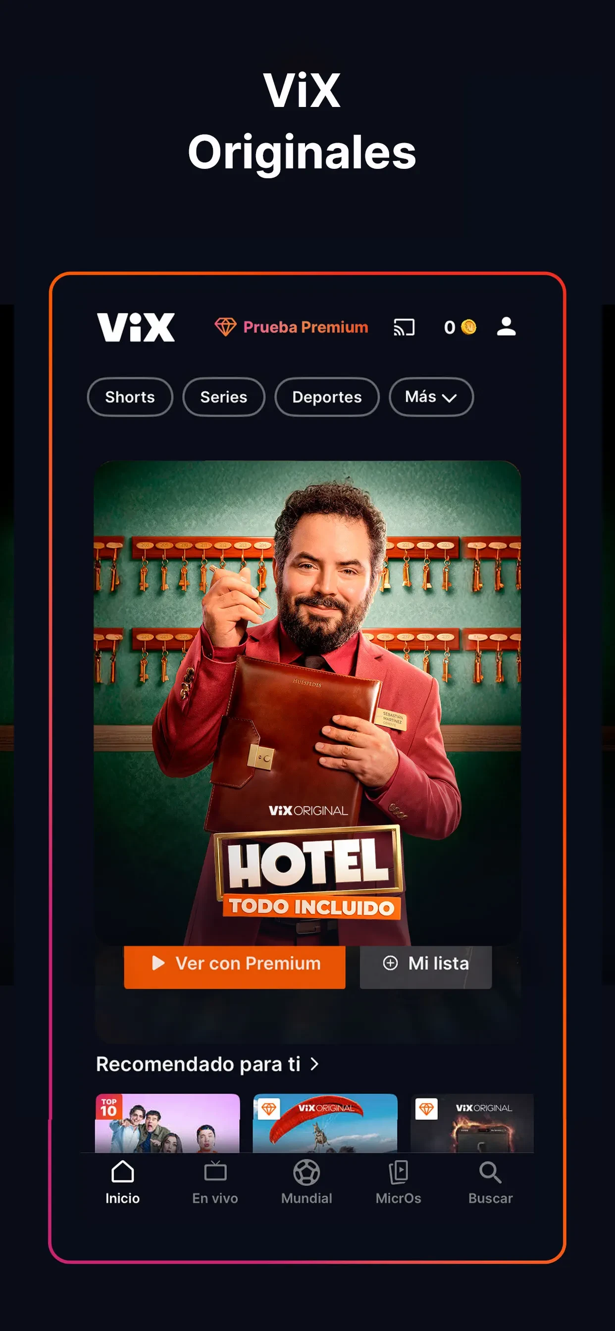 ViX: TV, Sports and News app store screenshot 2 — Unknown (iOS)