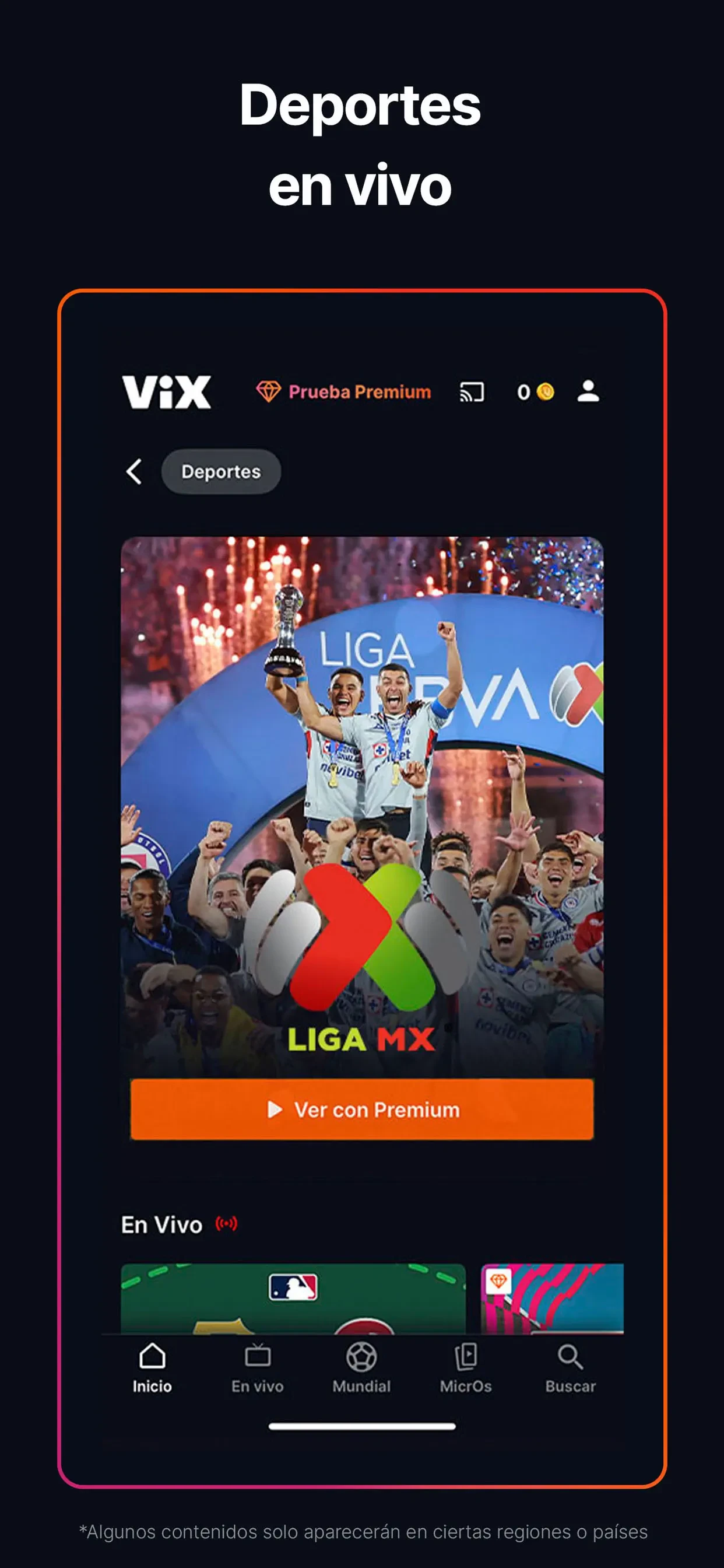 ViX: TV, Sports and News app store screenshot 2 — Unknown (iOS)