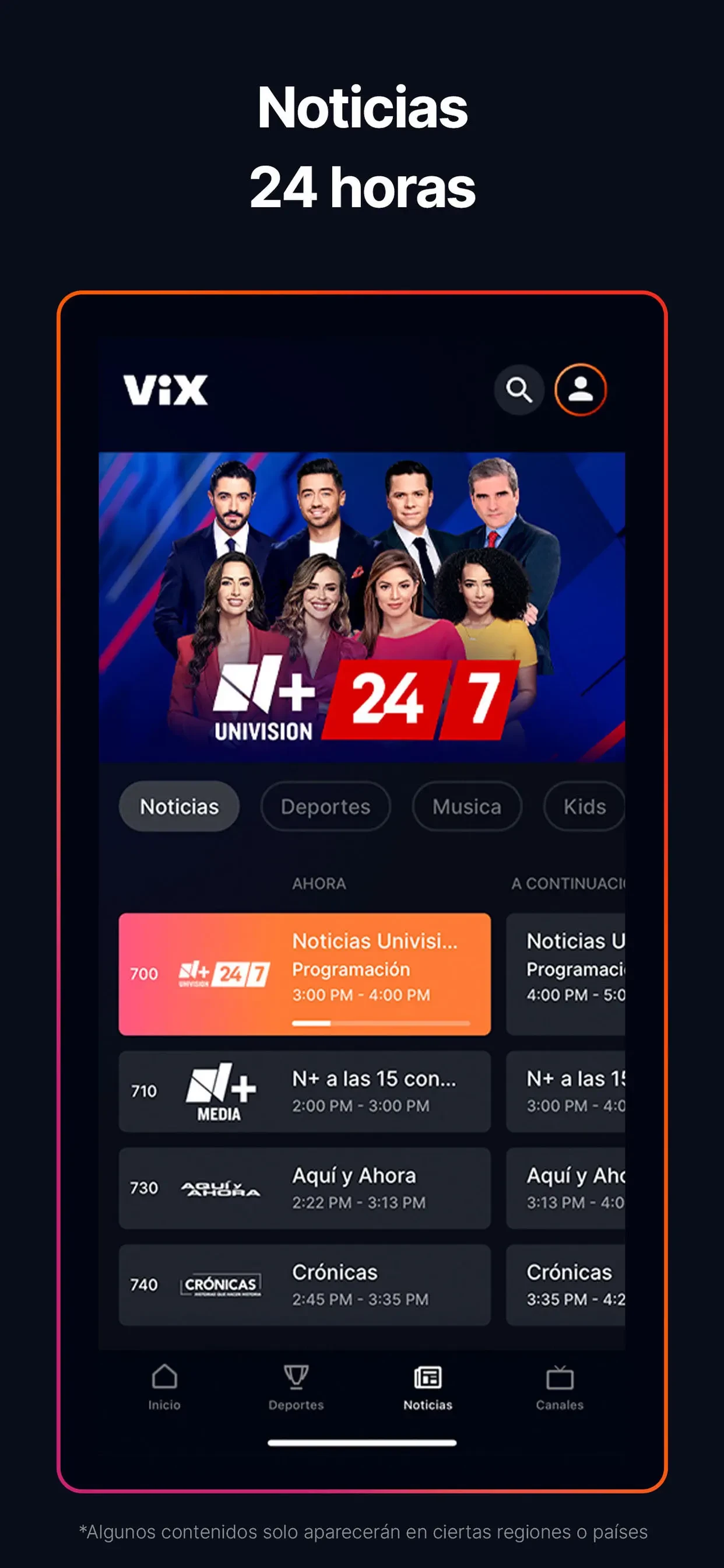 ViX: TV, Sports and News app store screenshot 6 — Unknown (iOS)